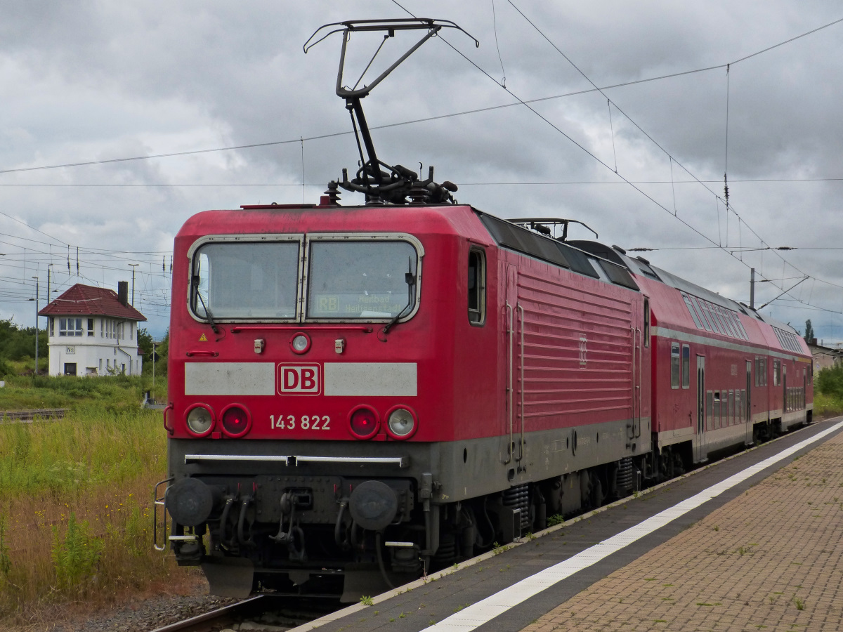 143 822 Bahnhof Nordhausen 14.07.2015