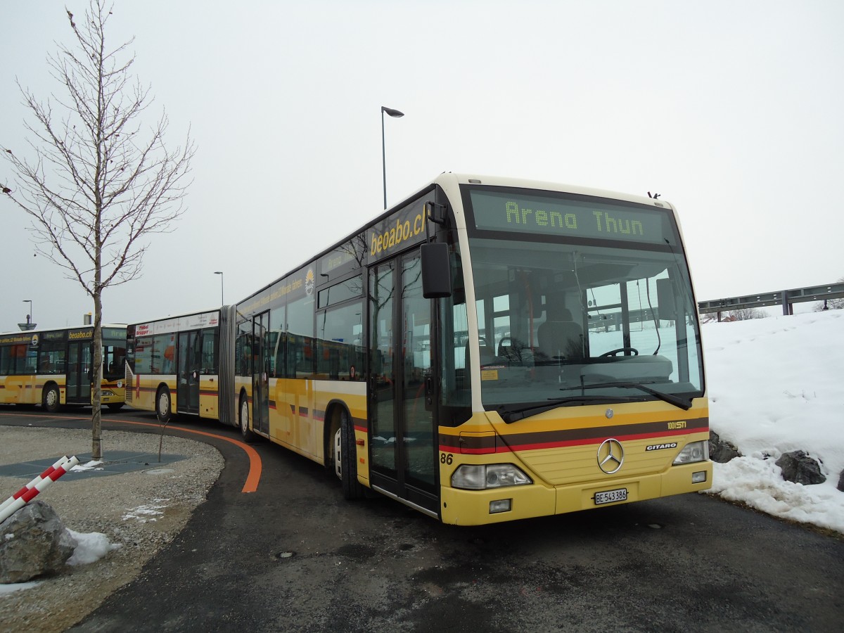 (143'434) - STI Thun - Nr. 86/BE 543'386 - Mercedes am 24. Februar 2013 in Thun, Arena Thun