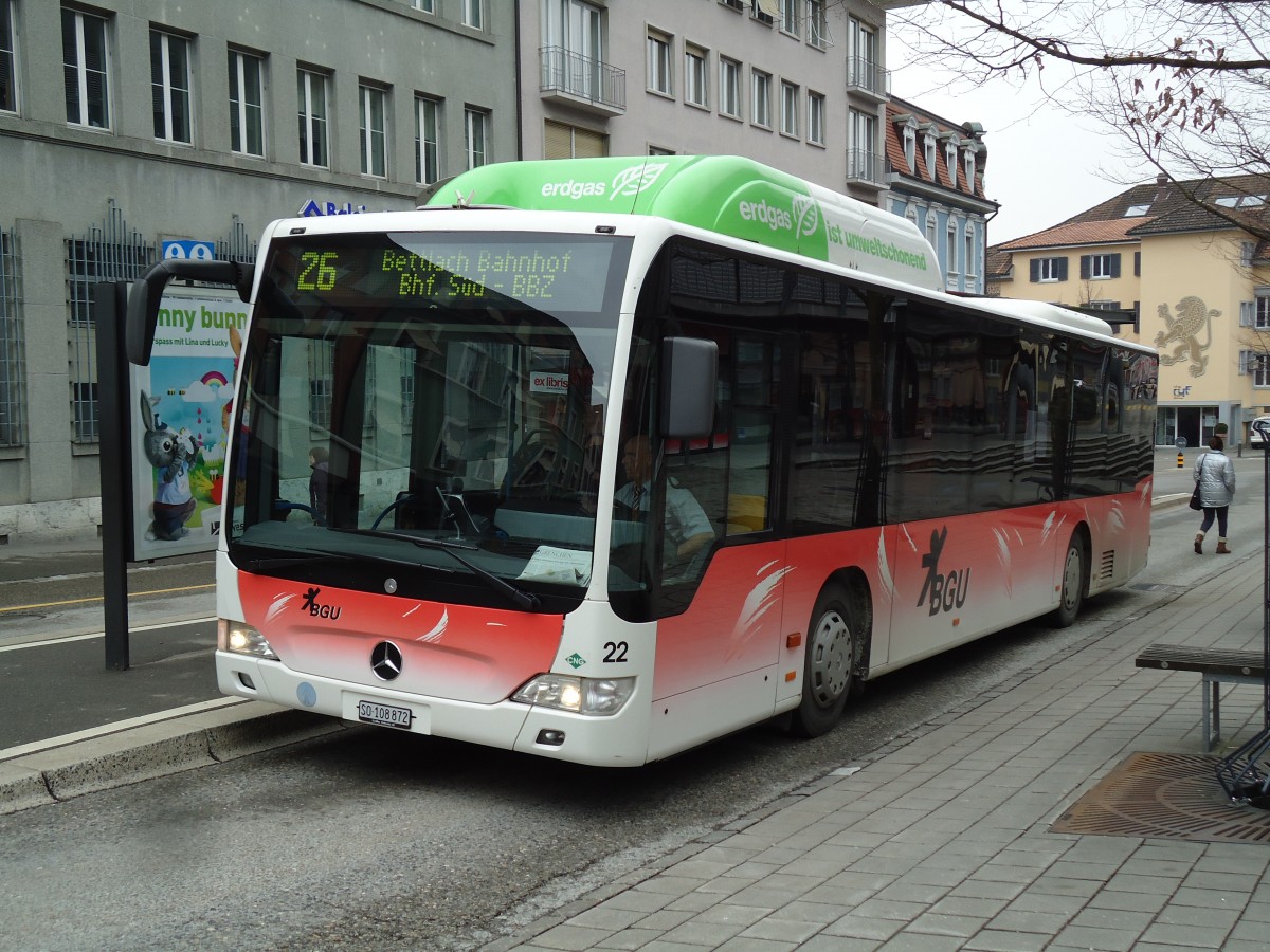 (143'530) - BGU Grenchen - Nr. 22/SO 108'872 - Mercedes am 23. Mrz 2013 in Grenchen, Postplatz