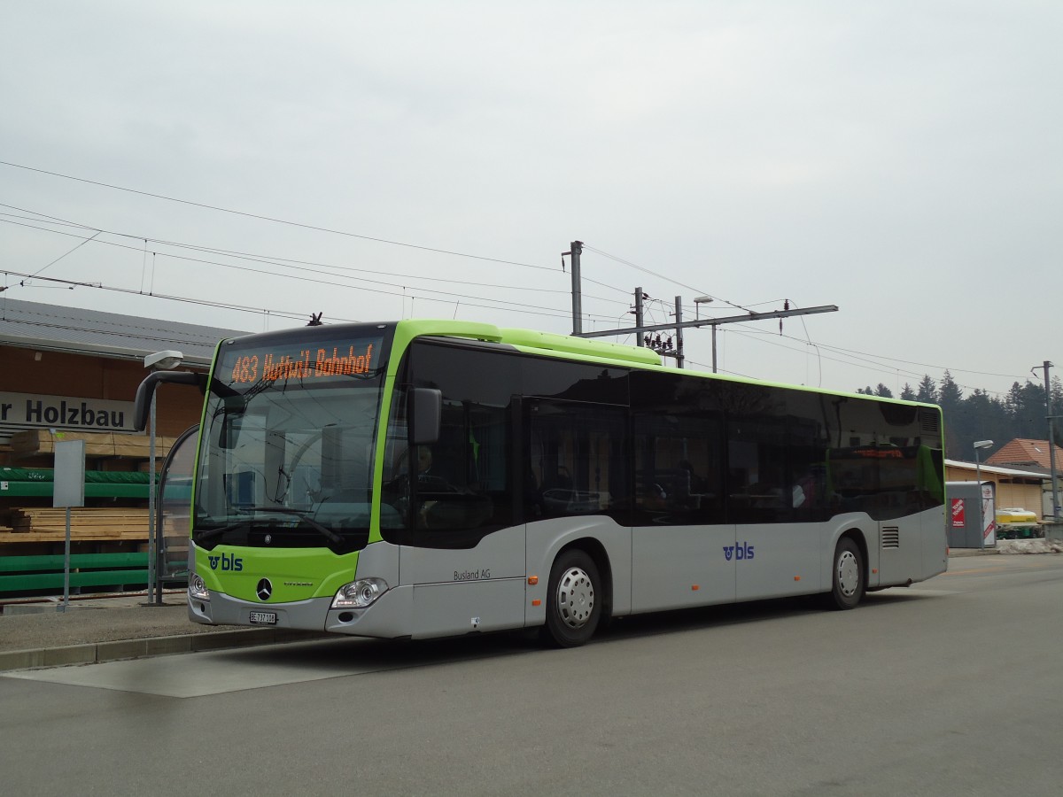 (143'566) - Busland, Burgdorf - Nr. 108/BE 737'108 - Mercedes am 23. Mrz 2013 beim Bahnhof Affoltern-Weier