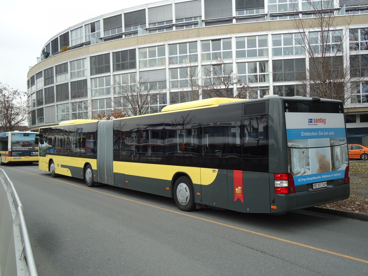 (143'576) - STI Thun - Nr. 146/BE 801'146 - MAN am 27. Mrz 2013 bei der Schifflndte Thun