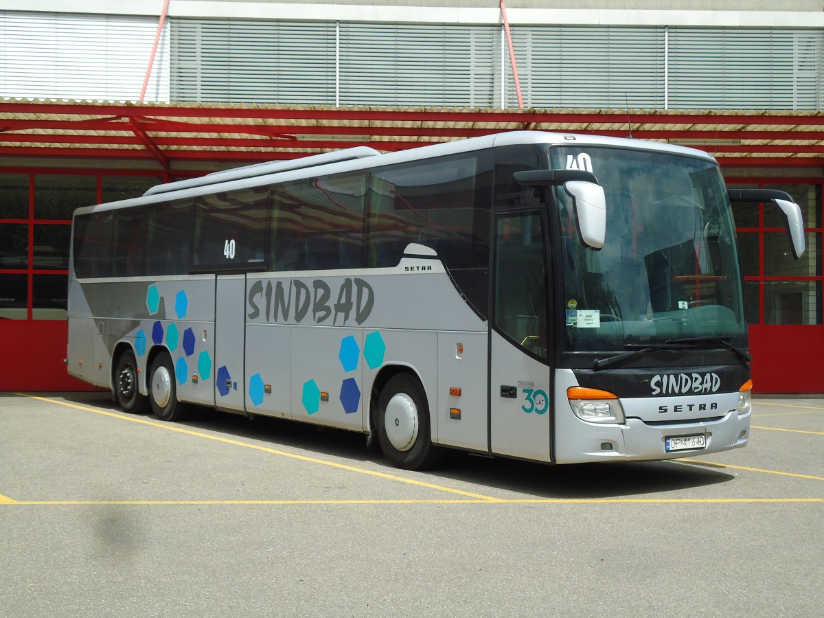 (143'991) - Aus Polen: Sindbad, Opole - Nr. 40/OP 41'640 - Setra am 9. Mai 2013 in Kloten, EvoBus