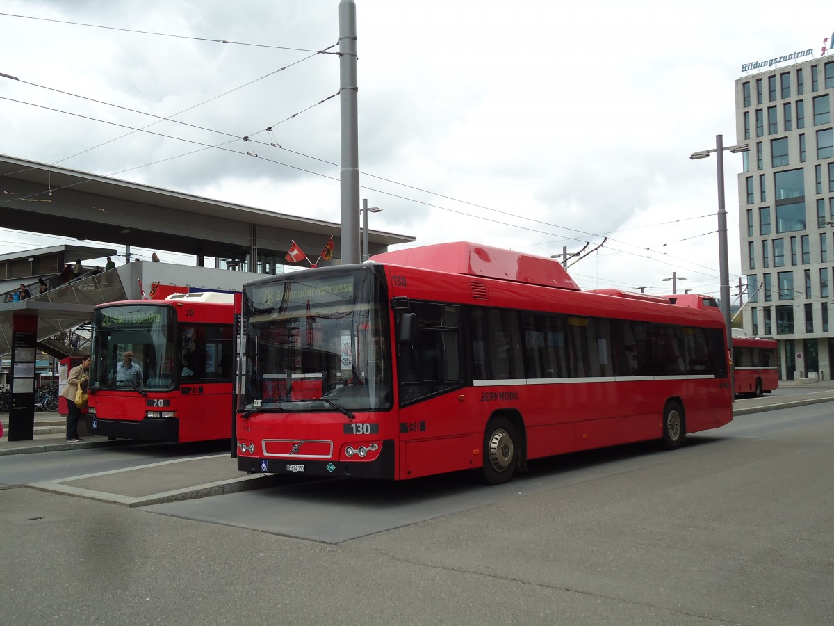 (144'061) - Bernmobil, Bern - Nr. 130/BE 624'130 - Volvo am 11. Mai 2013 in Bern, Wankdorf