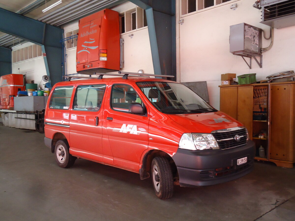 (144'542) - AFA Adelboden - BE 299'058 - Toyota am 25. Mai 2013 im Autobahnhof Adelboden