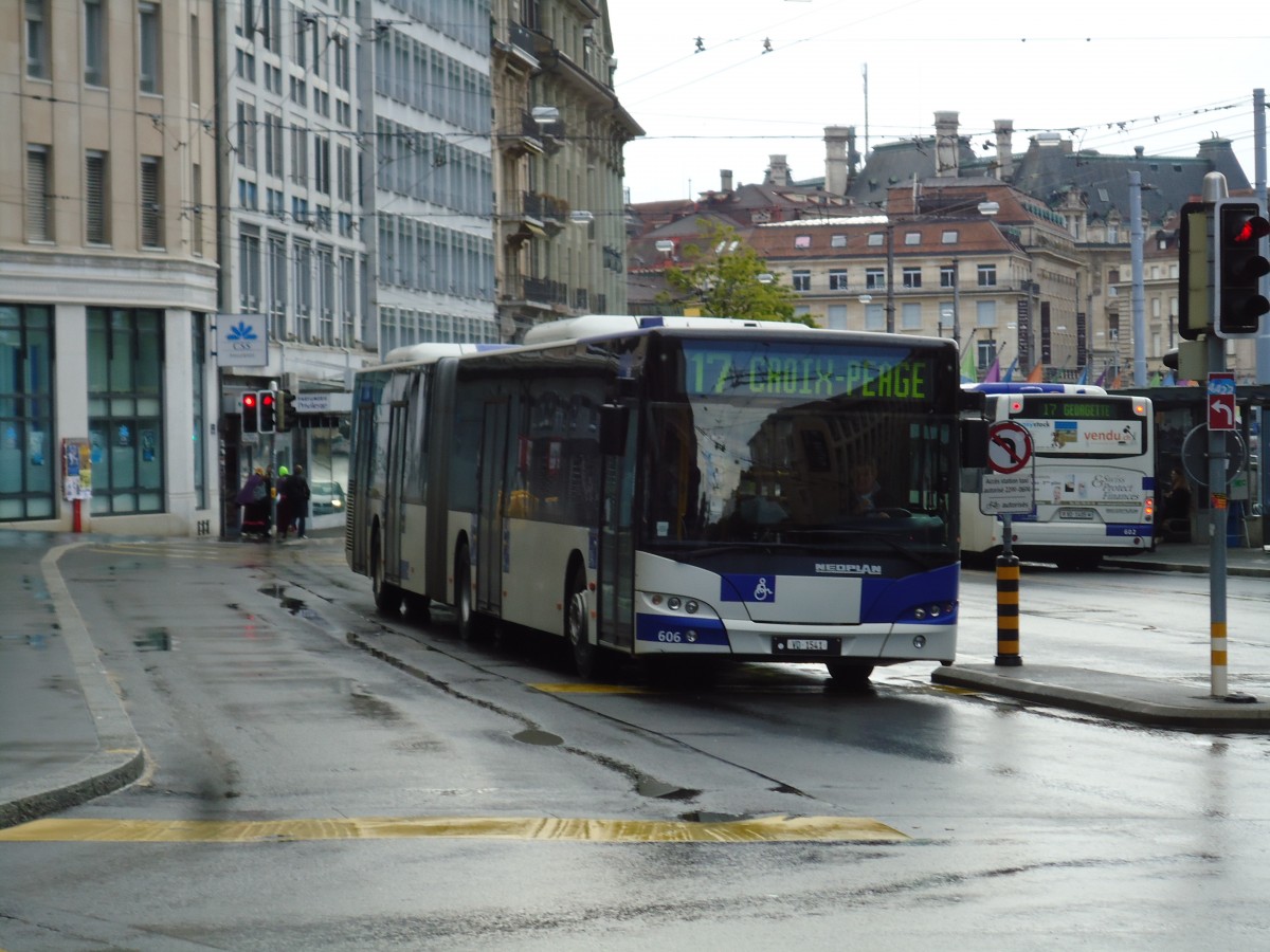 (144'575) - TL Lausanne - Nr. 606/VD 1541 - Neoplan am 26. Mai 2013 in Lausanne, Bel-Air