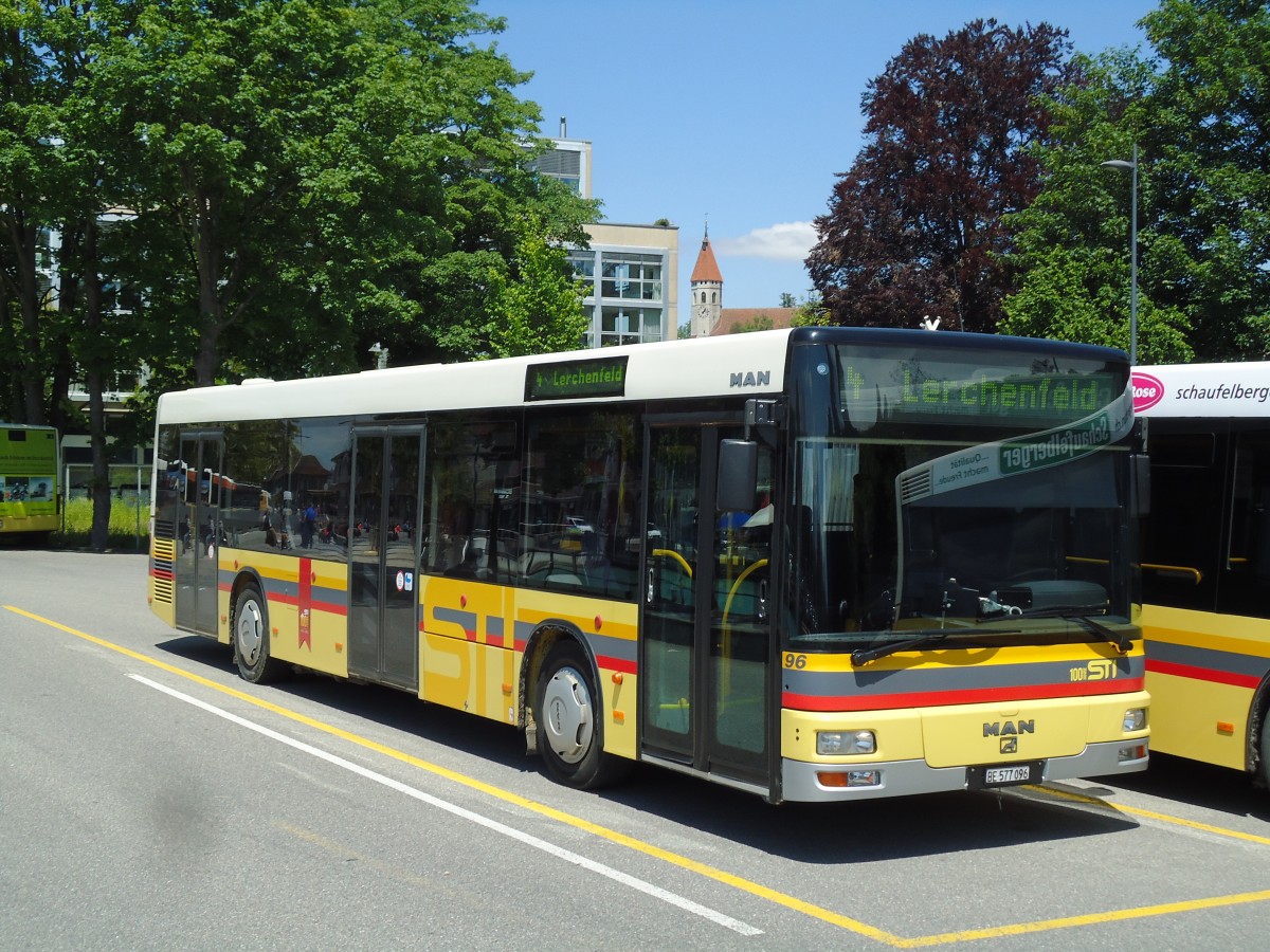 (144'814) - STI Thun - Nr. 96/BE 577'096 - MAN am 4. Juni 2013 bei der Schifflndte Thun