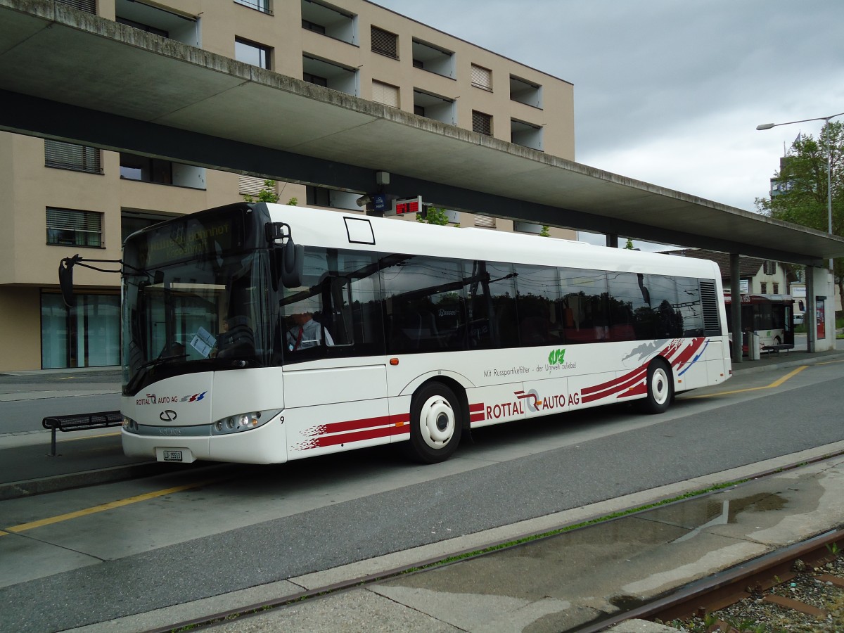 (144'928) - ARAG Ruswil - Nr. 9/LU 15'513 - Solaris am 10. Juni 2013 beim Bahnhof Sursee