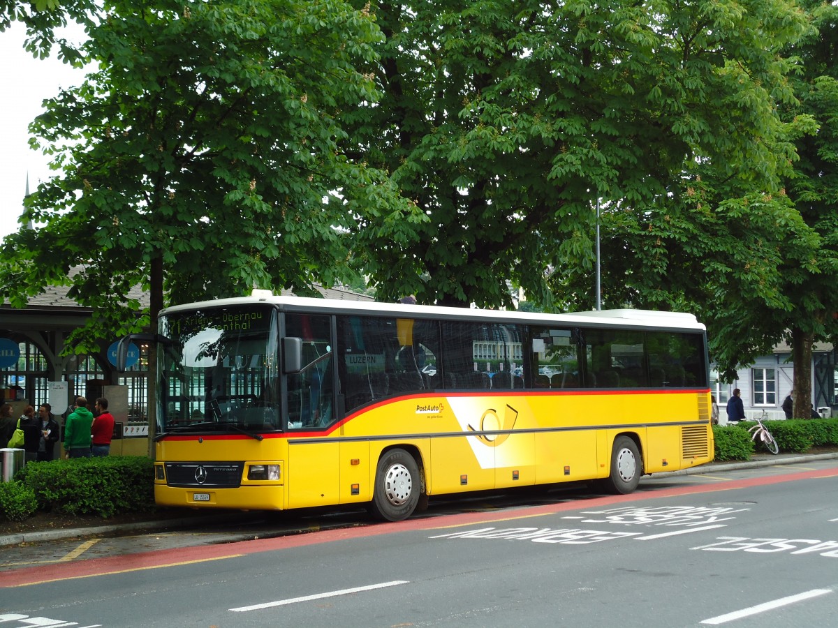 (144'939) - Bucheli, Kriens - Nr. 26/LU 15'559 - Mercedes am 10. Juni 2013 beim Bahnhof Luzern