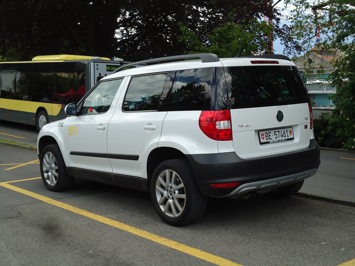 (145'003) - STI Thun - Nr. 308/BE 57'461 - Skoda am 15. Juni 2013 in Thun, Garage