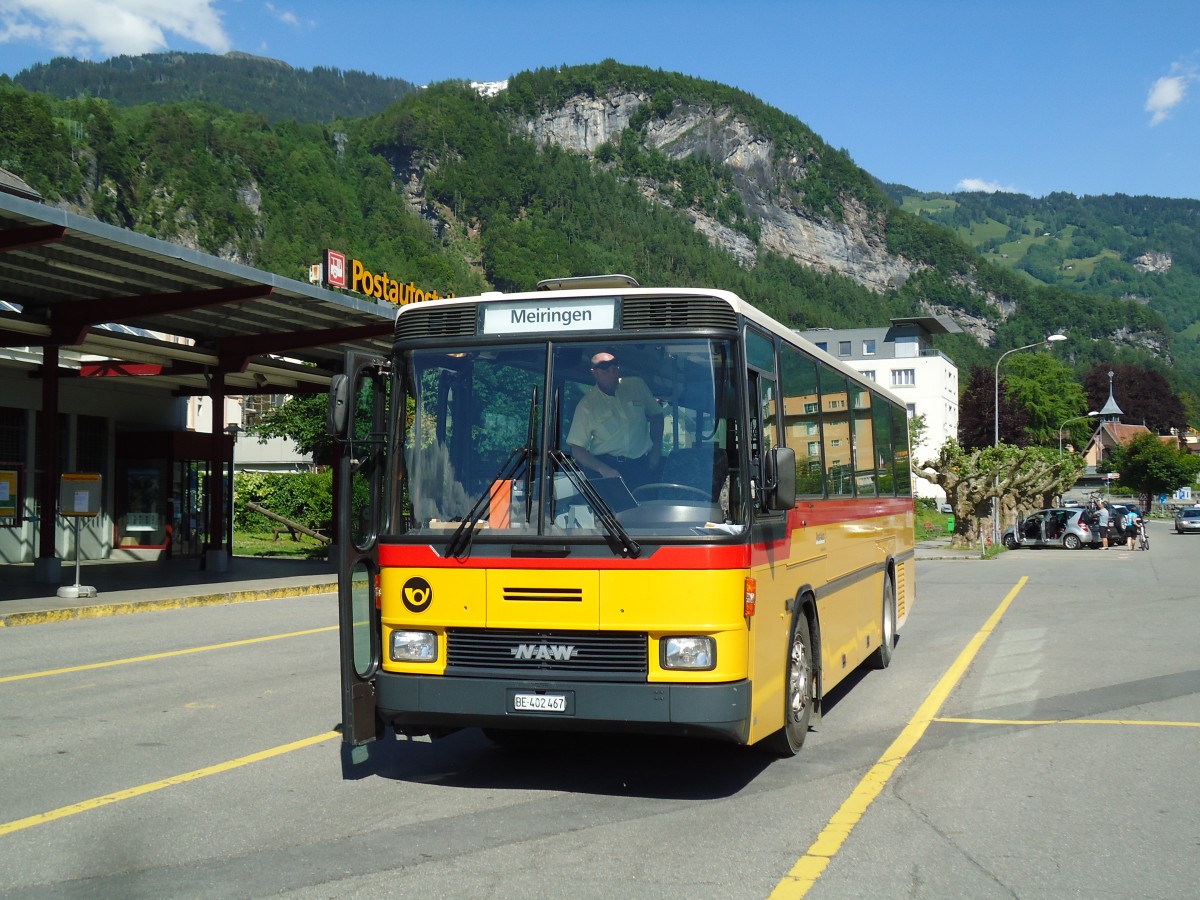 (145'147) - AVG Meiringen - Nr. 67/BE 402'467 - NAW/Hess (ex P 24'453) am 16. Juni 2013 in Meiringen, Postautostation