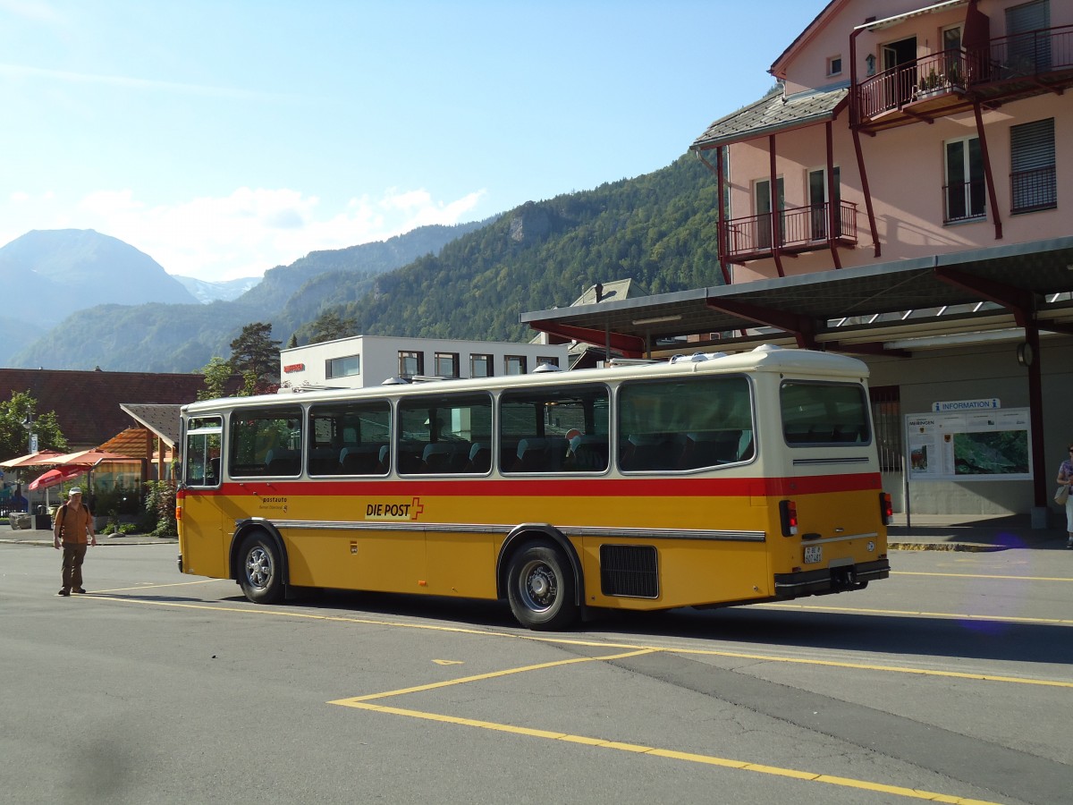 (145'163) - AVG Meiringen - Nr. 74/BE 607'481 - Saurer/R&J (ex P 24'357) am 16. Juni 2013 in Meiringen, Postautostation