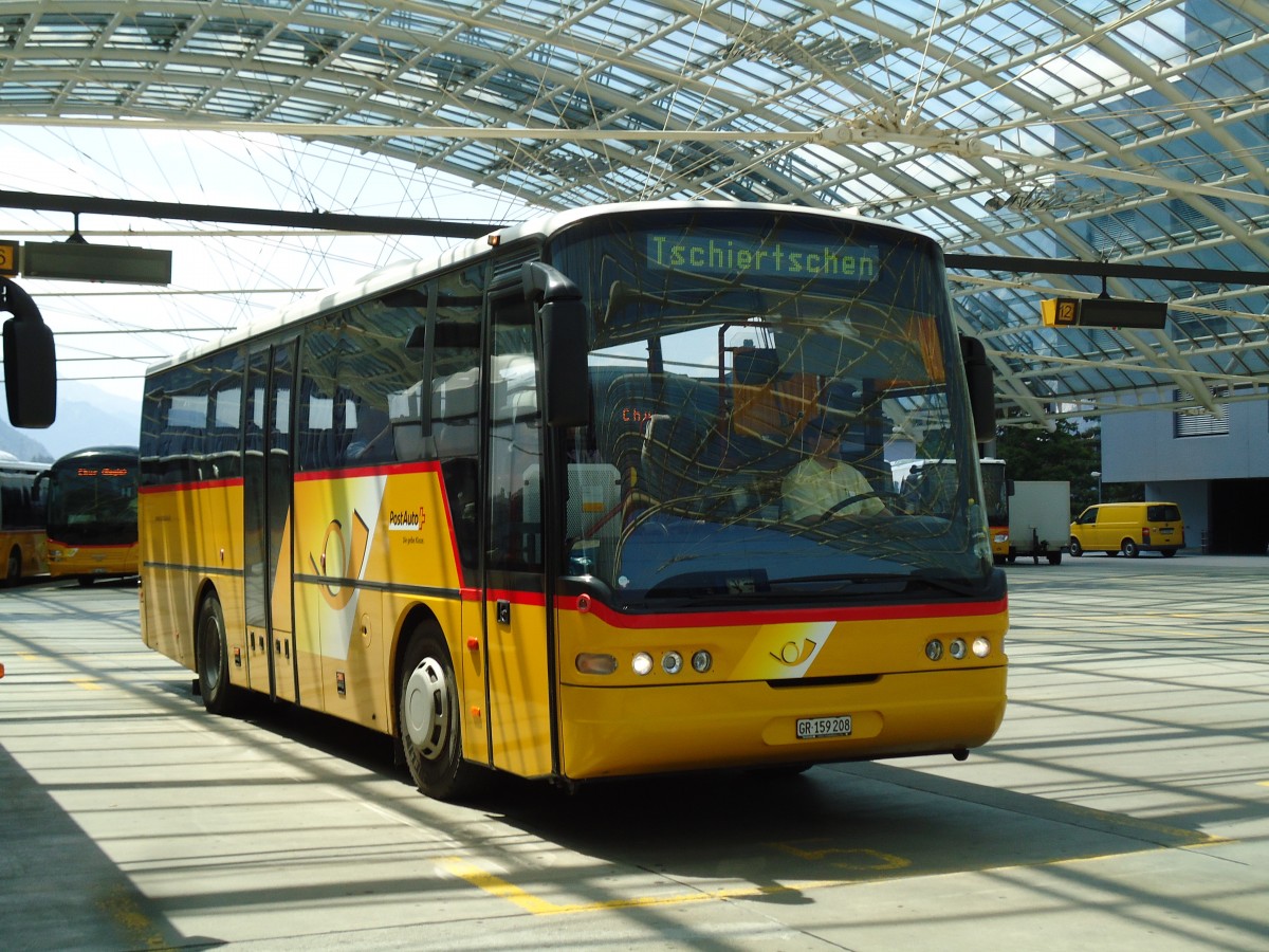 (145'241) - PostAuto Graubnden - GR 159'208 - Neoplan (ex P 25'083) am 17. Juni 2013 in Chur, Postautostation