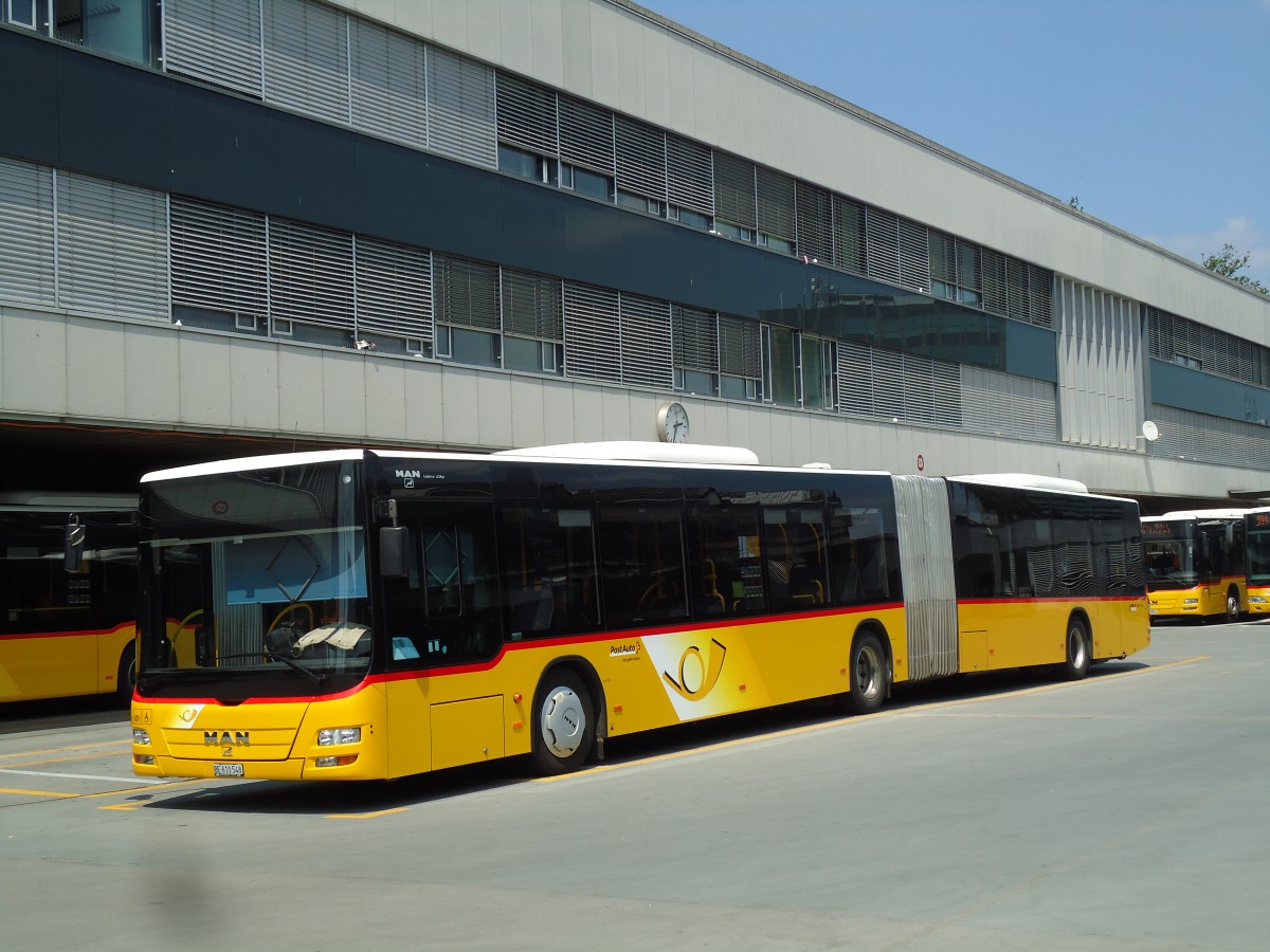 (145'726) - PostAuto Bern - Nr. 661/BE 610'548 - MAN am 8. Juli 2013 in Bern, Postautostation