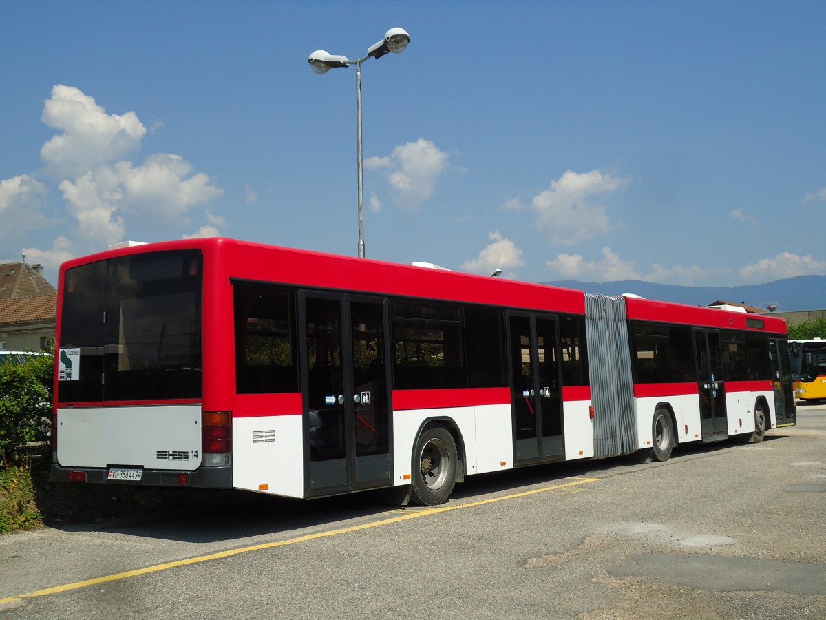 (146'002) - CarPostal Ouest (Hess, Bellach) - VD 356'449 - Volvo/Hess am 22. Juli 2013 in Yverdon, Garage