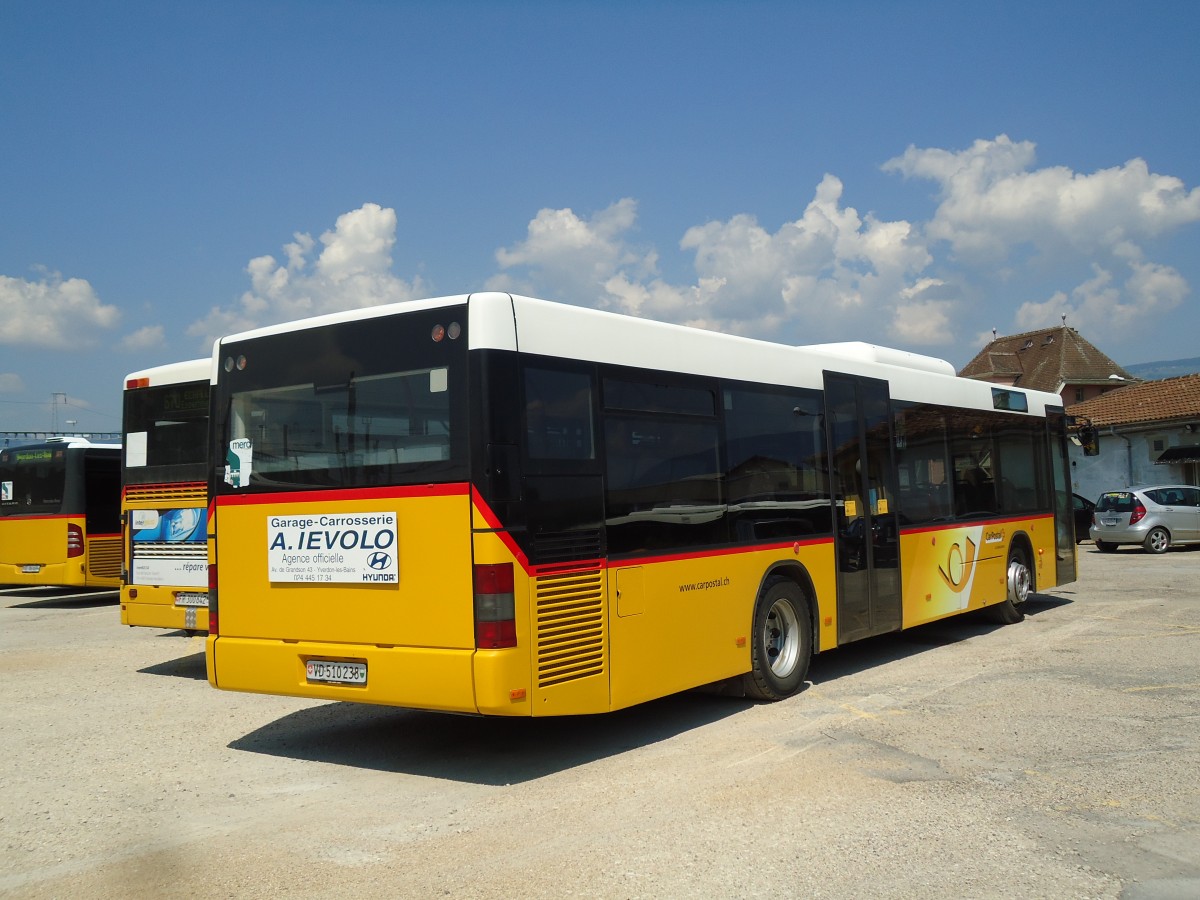 (146'016) - CarPostal Ouest - VD 510'238 - MAN (ex P 25'144) am 22. Juli 2013 in Yverdon, Garage