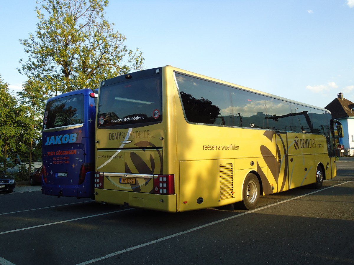 (146'090) - Aus Luxemburg: Demy Cars, Keispelt - DC 1109 - Van Hool am 27. Juli 2013 in Thun, Seestrasse 