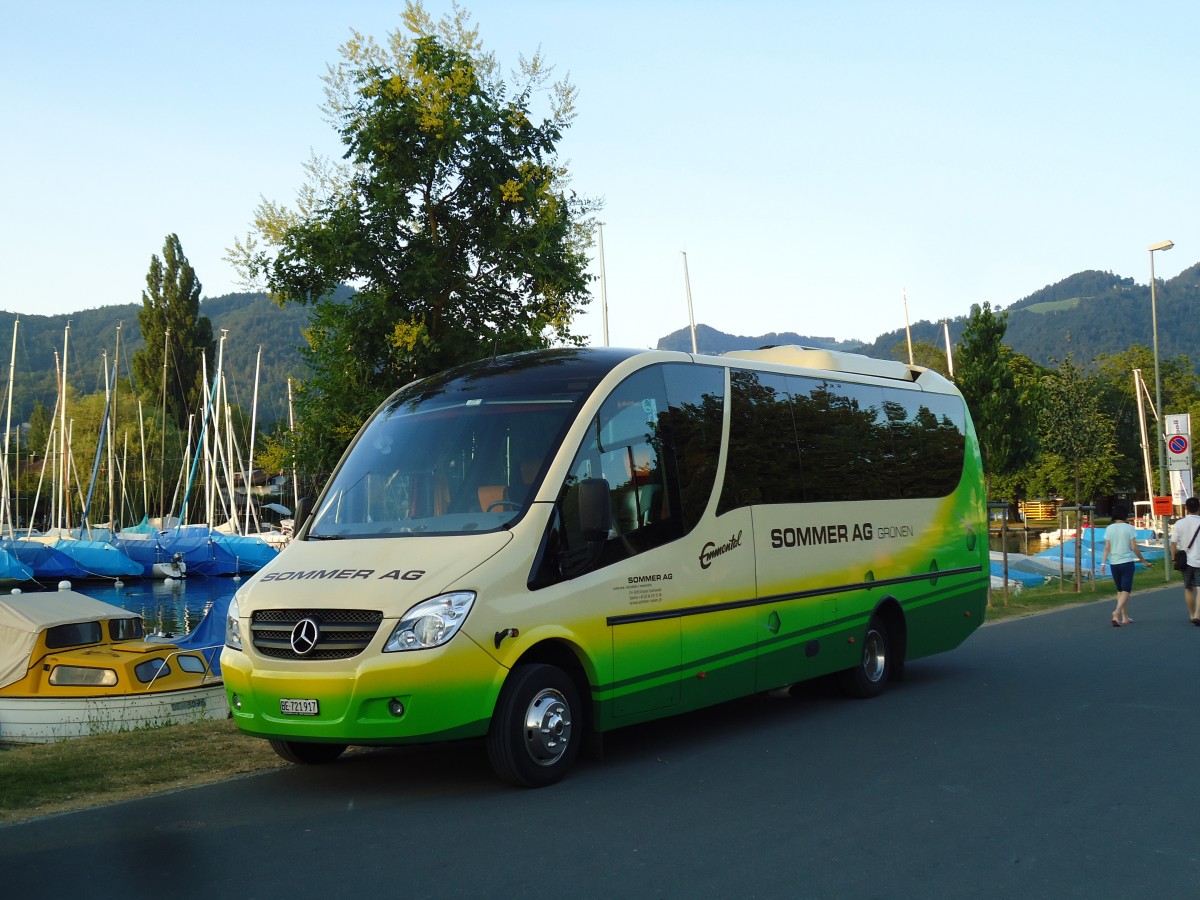 (146'093) - Sommer, Grnen - BE 721'917 - Mercedes/UNVI am 27. Juli 2013 in Thun, Strandbad