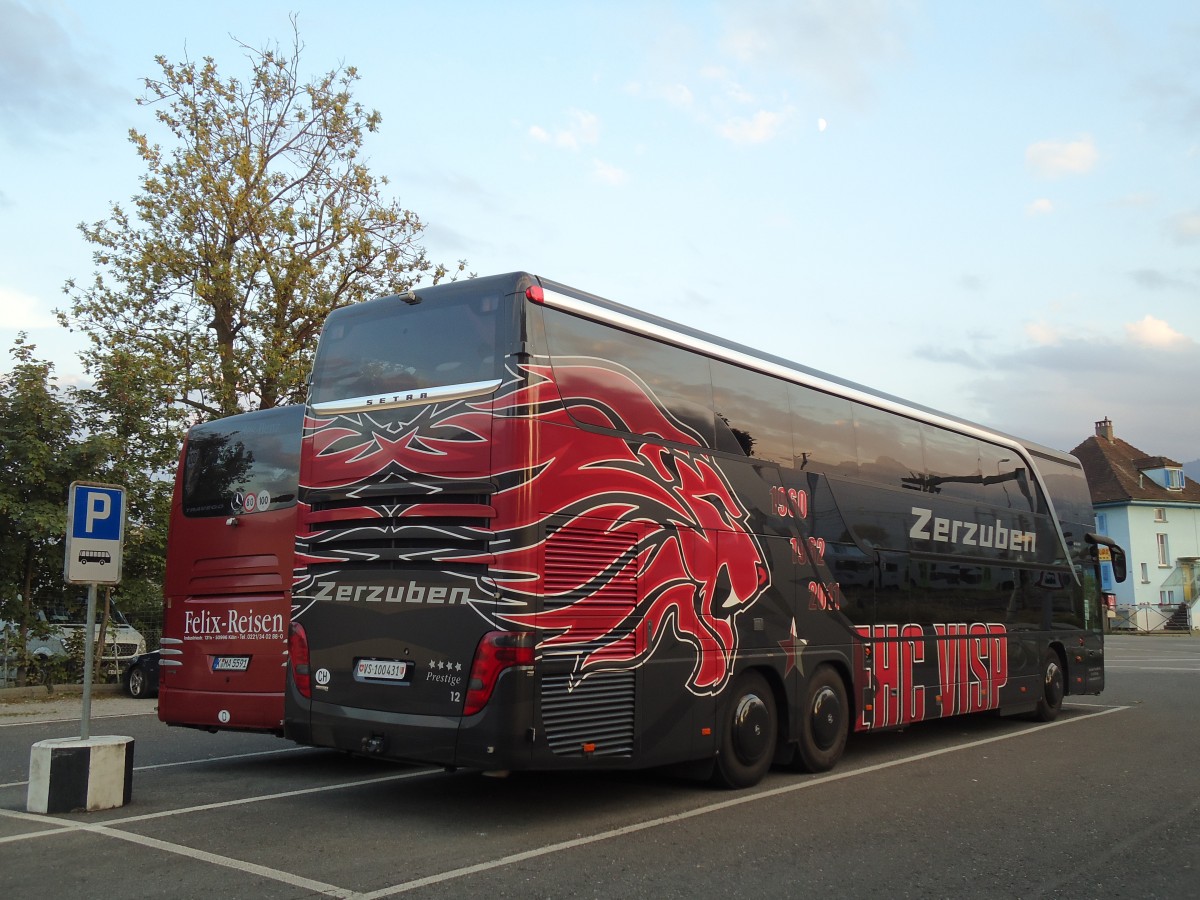 (146'302) - Zerzuben, Visp-Eyholz - Nr. 12/VS 100'431 - Setra am 15. August 2013 in Thun, Seestrasse