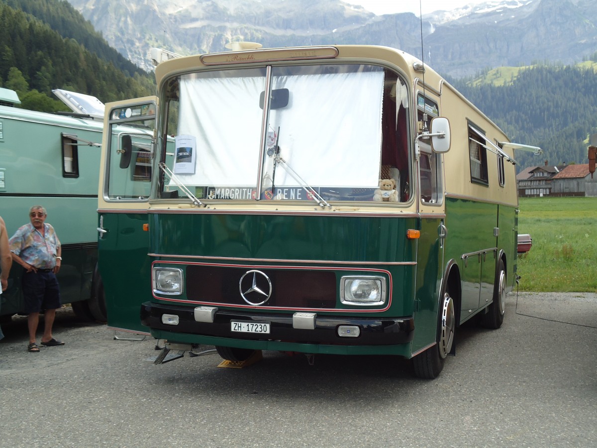 (146'400) - Heiniger, Wdenswil - ZH 17'230 - Mercedes/Vetter-R&J (ex Gut, Stans) am 17. August 2013 in Lenk, Wohnbustreffen