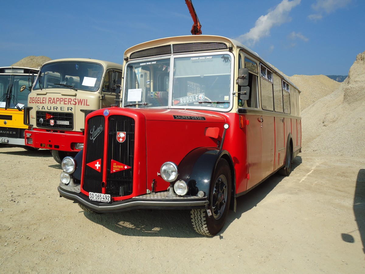 (146'556) - Hert, Messen - SO 165'492 - Saurer/Hess (ex Frey, Messen; ex Steiner, Messen) am 31. August 2013 in Niederbipp, Saurertreffen