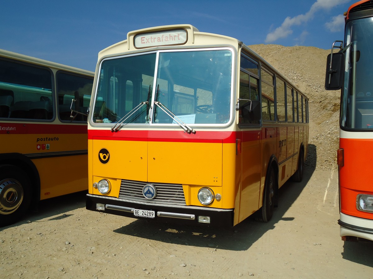 (146'564) - Zimmermann, Niederwangen - BE 24'289 - Saurer/Tscher (ex P 24'632) am 31. August 2013 in Niederbipp, Saurertreffen