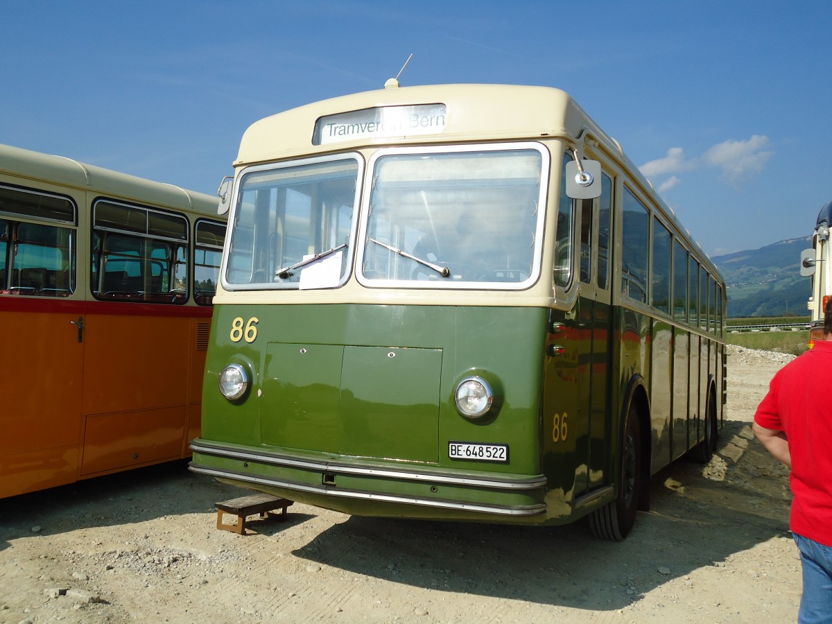 (146'594) - SVB Bern (TVB) - Nr. 86/BE 648'522 - Saurer/FFA am 31. August 2013 in Niederbipp, Saurertreffen