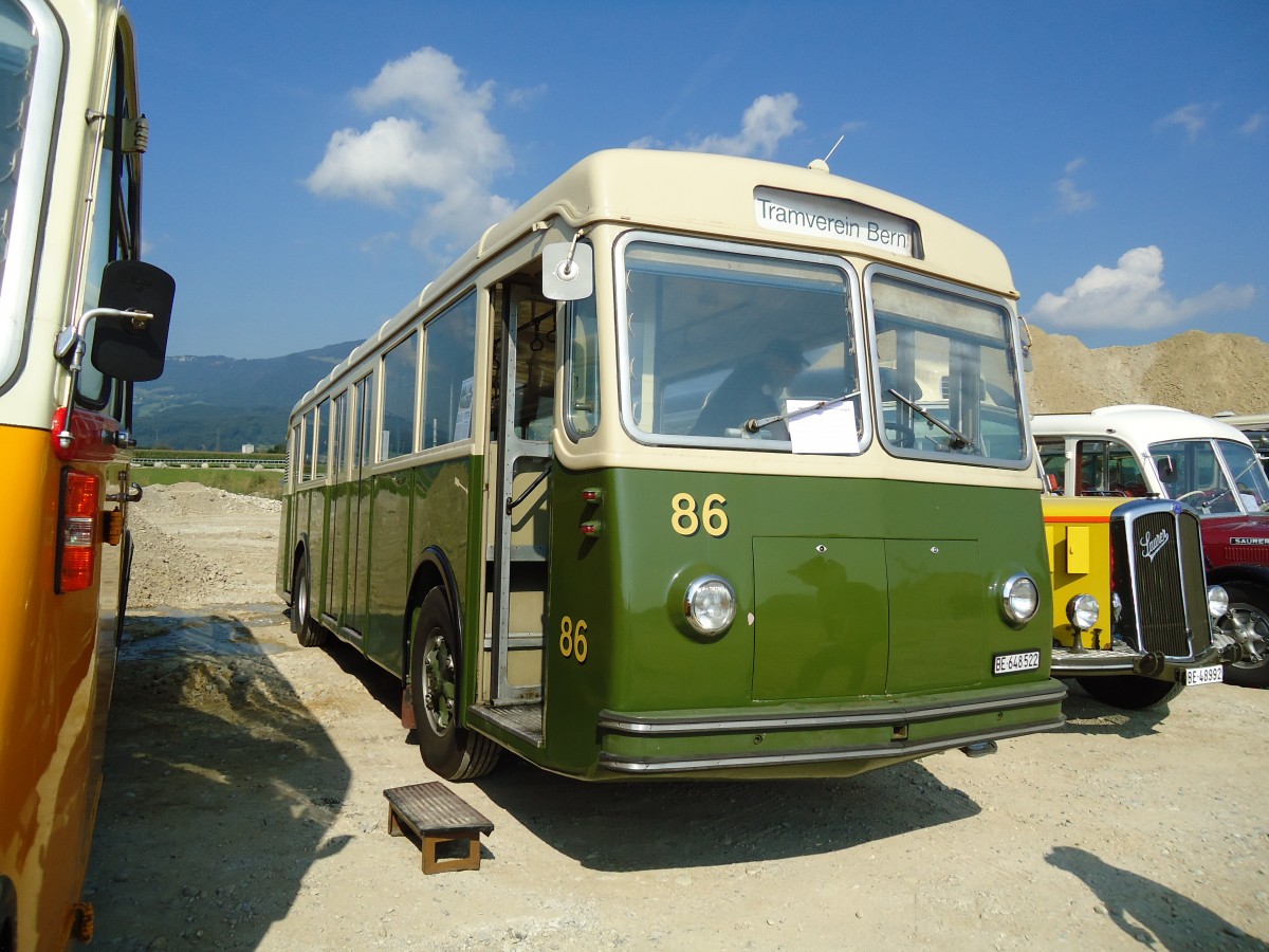 (146'595) - SVB Bern (TVB) - Nr. 86/BE 648'522 - Saurer/FFA am 31. August 2013 in Niederbipp, Saurertreffen