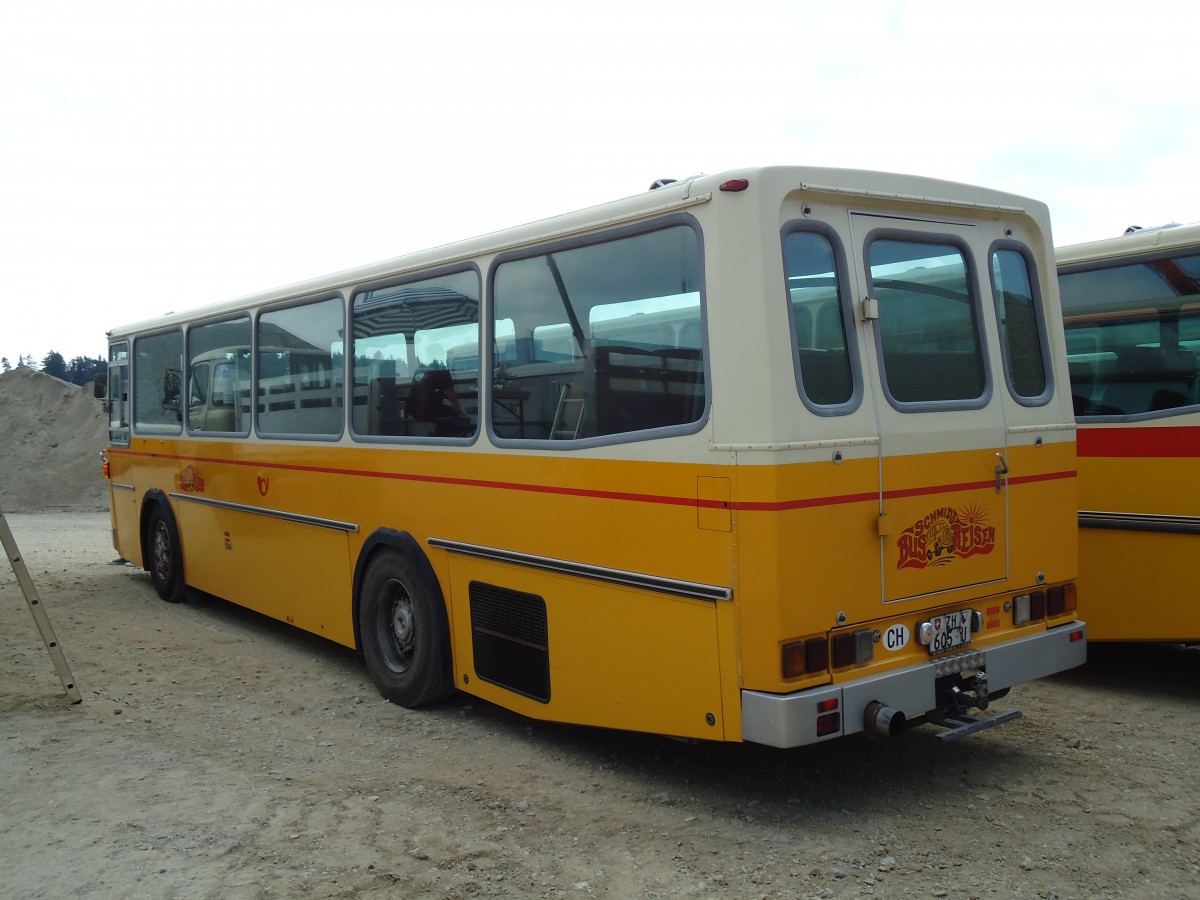 (146'741) - Schmid, Buchs - ZH 605 U - Saurer/Tscher (ex Solr+Fontana, Ilanz Nr. 2; ex Solr+Fontana, Ilanz Nr. 8) am 31. August 2013 in Niederbipp, Saurertreffen