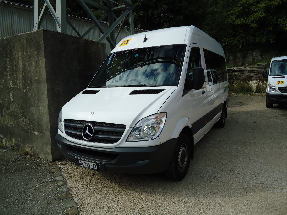 (146'836) - Funi-Car, Biel - Nr. 73/BE 213'673 - Mercedes am 31. August 2013 in Biel, Garage