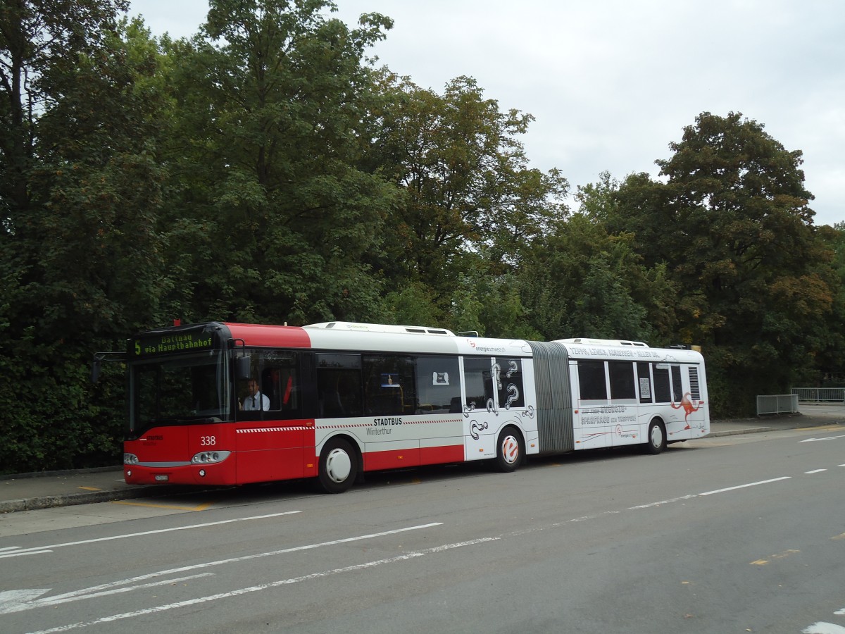 (147'070) - SW Winterthur - Nr. 338/ZH 730'338 - Solaris am 8. September 2013 in Winterthur, Technorama