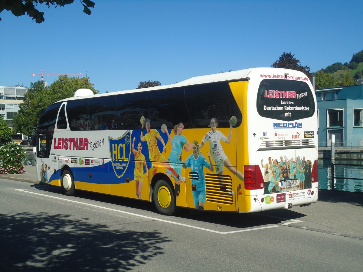 (147'360) - Aus Deutschland: Leistner, Zwickau - Z-PL 12 - Neoplan am 23. September 2013 bei der Schifflndte Thun