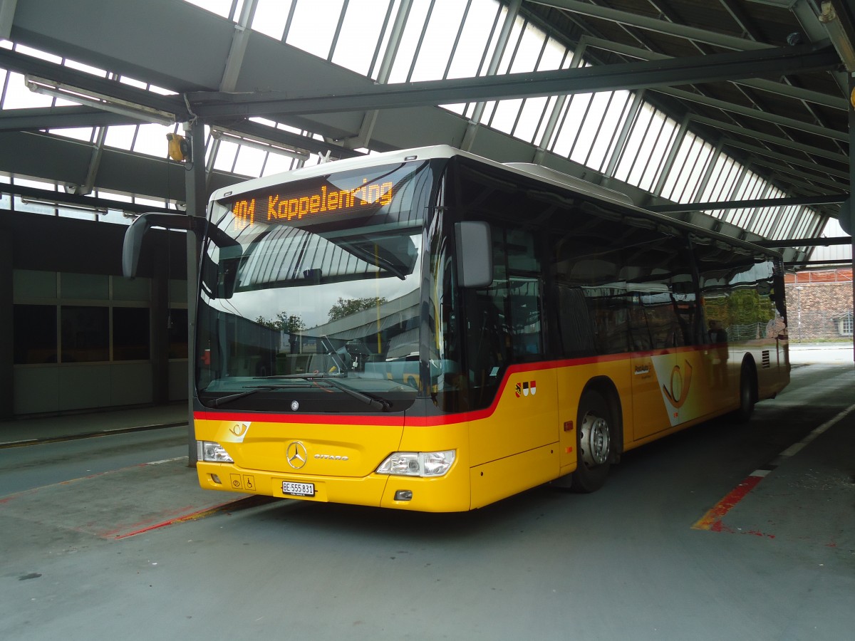 (147'476) - PostAuto Bern - Nr. 531/BE 555'831 - Mercedes am 6. Oktober 2013 in Bern, Postautostation