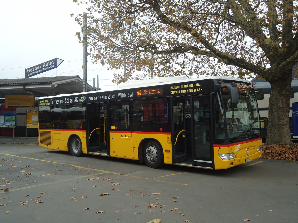 (147'571) - PostAuto Bern - BE 610'532 - Mercedes am 4. November 2013 beim Bahnhof Interlaken West