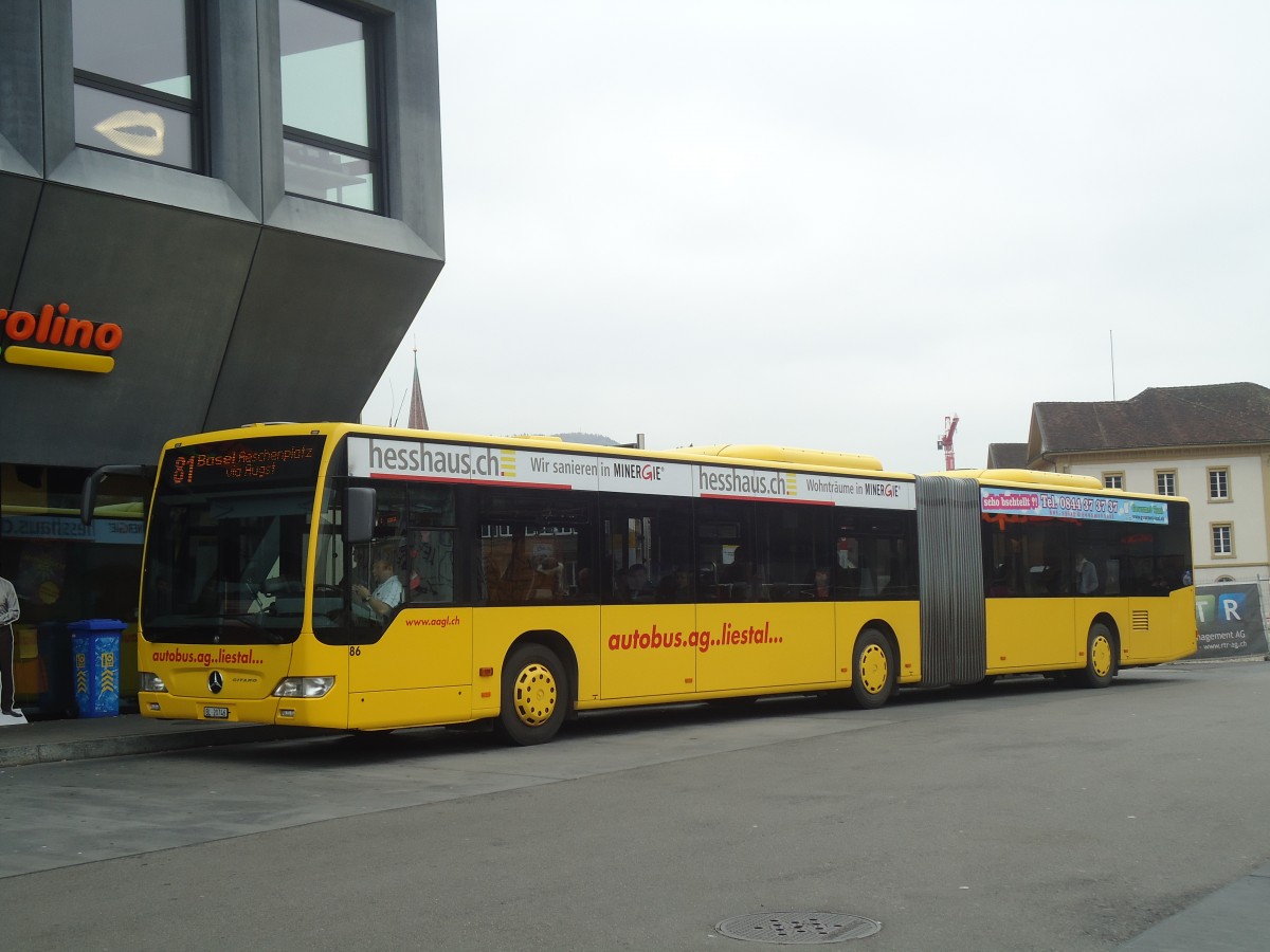 (148'091) - AAGL Liestal  Nr. 86/BL 20'746 - Mercedes am 17. November 2013 beim Bahnhof Liestal