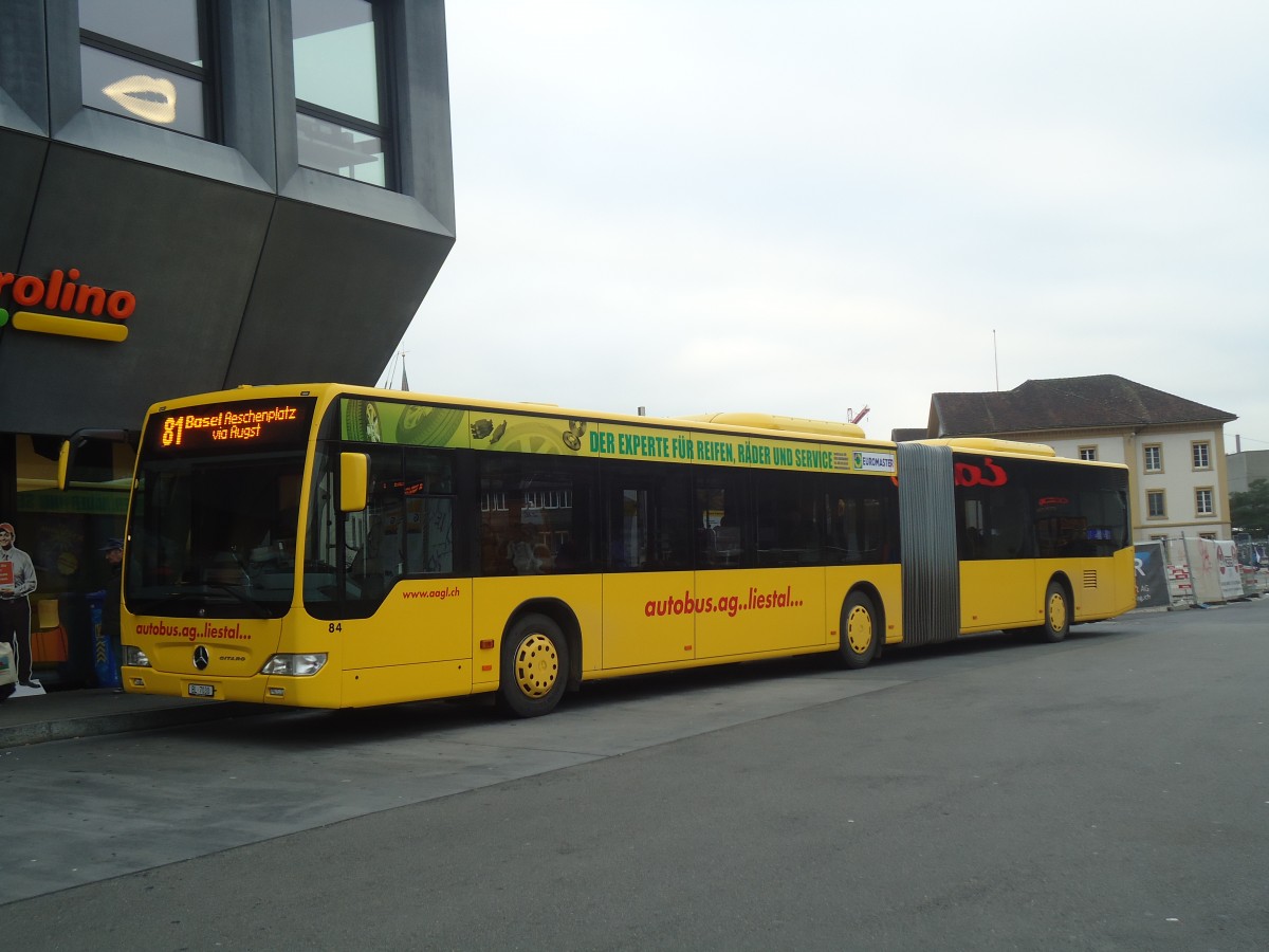 (148'117) - AAGL Liestal - Nr. 84/BL 7030 - Mercedes am 17. November 2013 beim Bahnhof Liestal