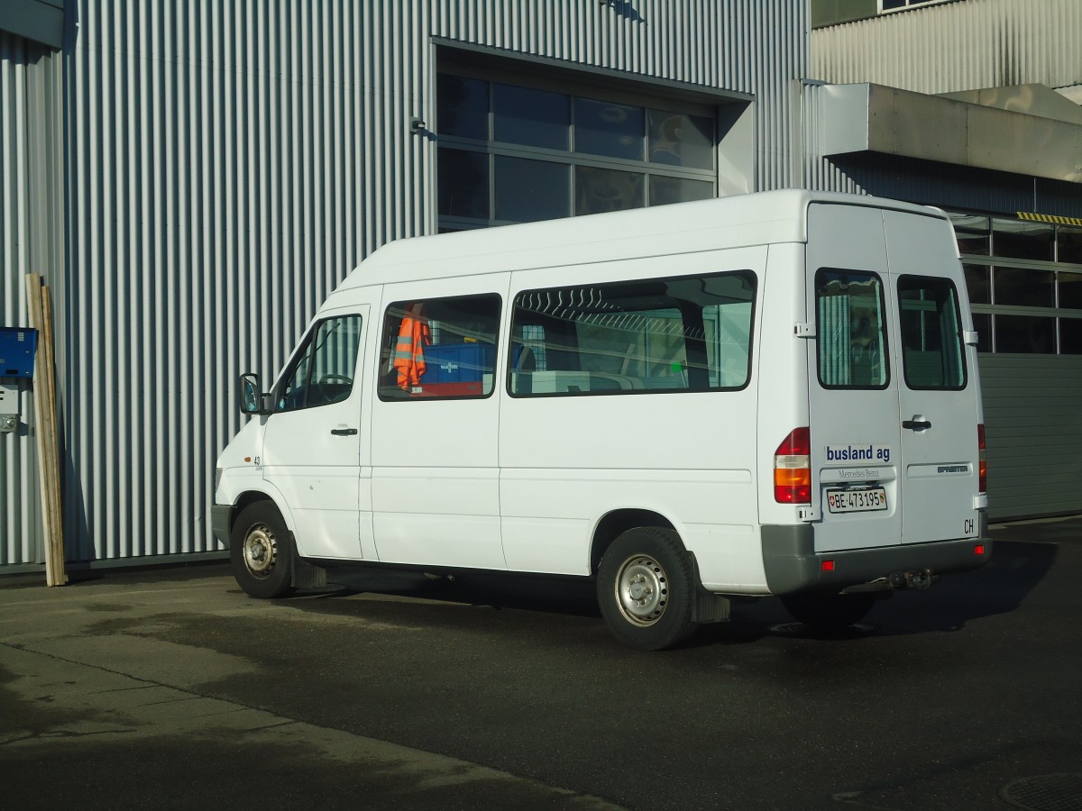 (148'333) - Busland, Burgdorf - Nr. 43/BE 473'195 - Mercedes am 15. Dezember 2013 in Burgdorf, Garage