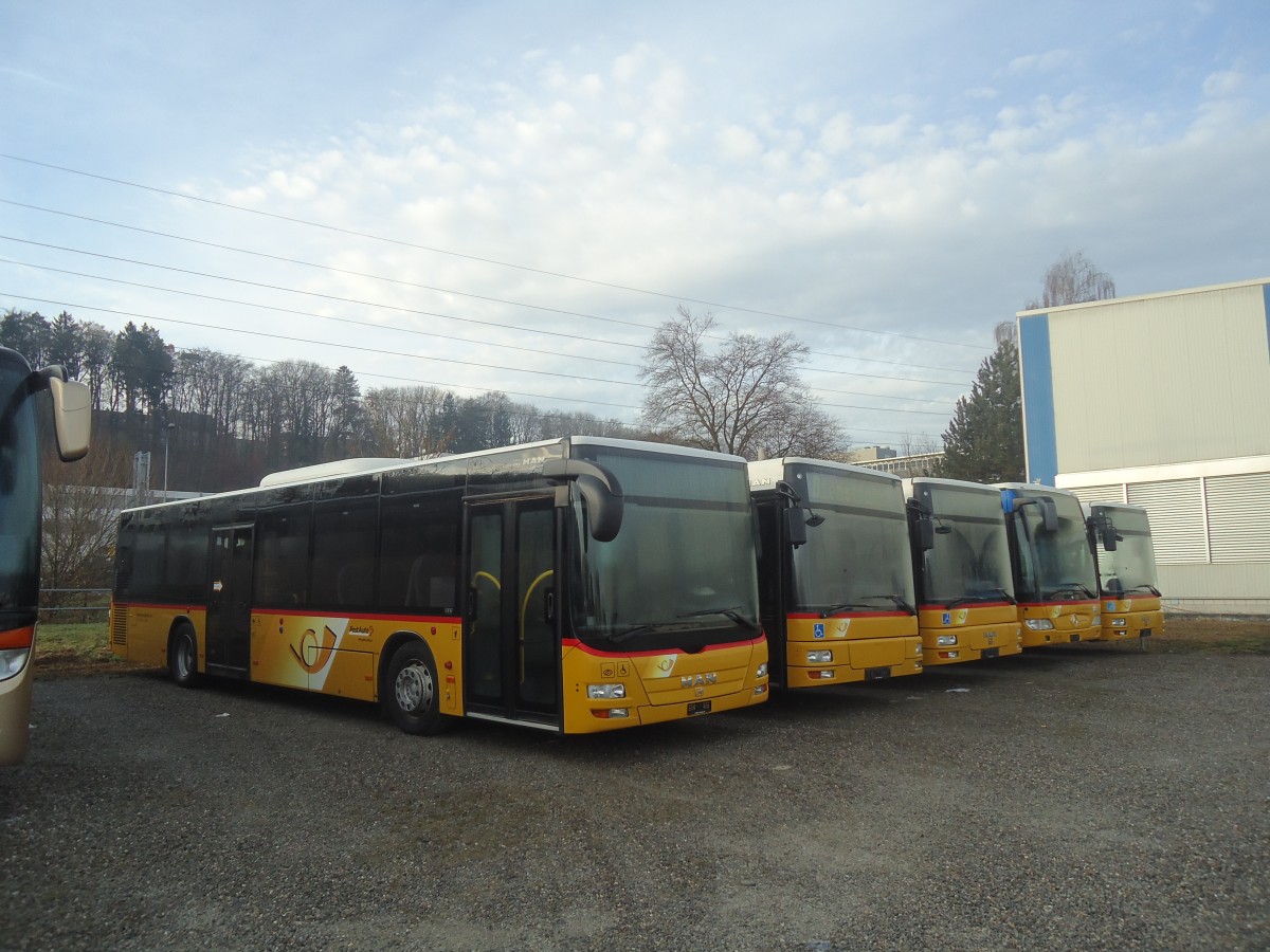 (148'373) - Steiner, Messen - MAN am 22. Dezember 2013 in Kloten, EvoBus