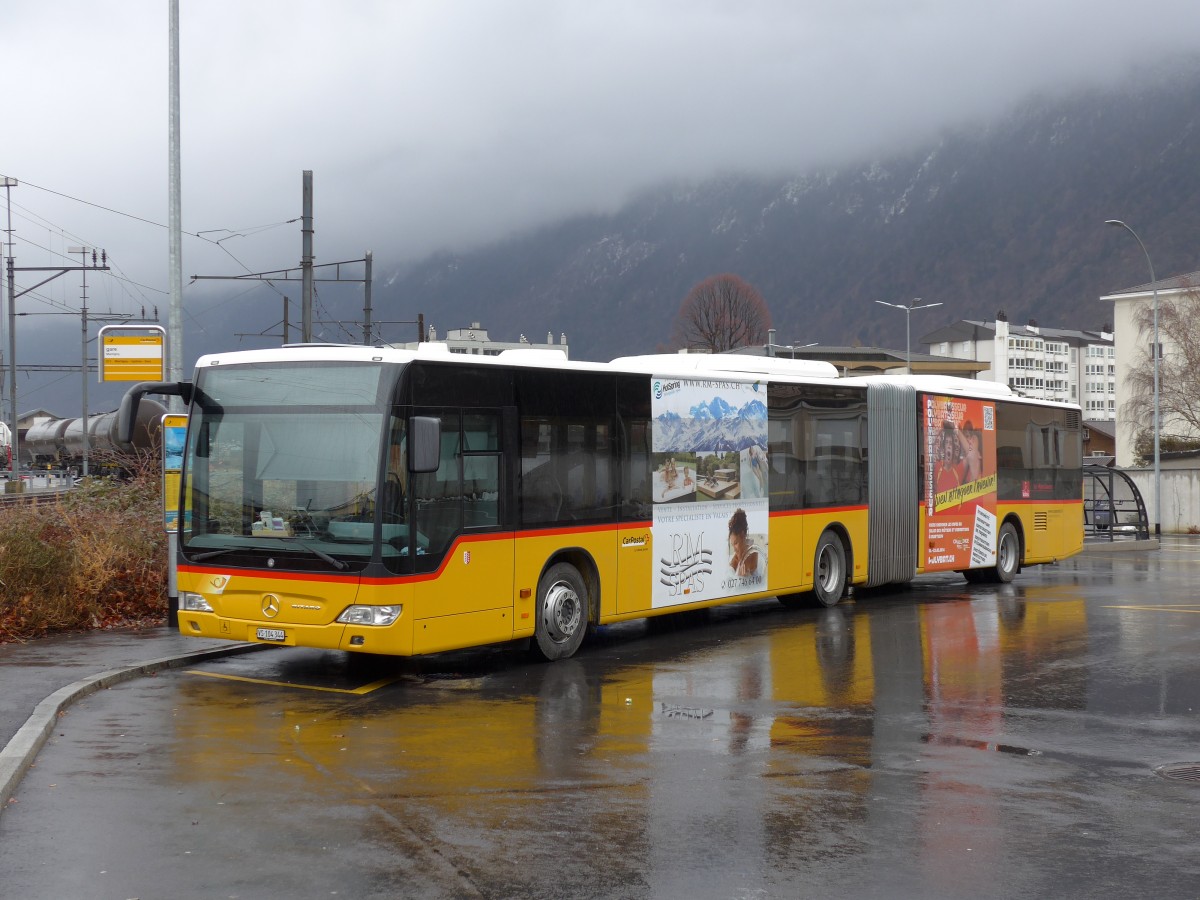 (148'692) - Buchard, Leytron - VS 104'344 - Mercedes am 2. Februar 2014 beim Bahnhof Martigny