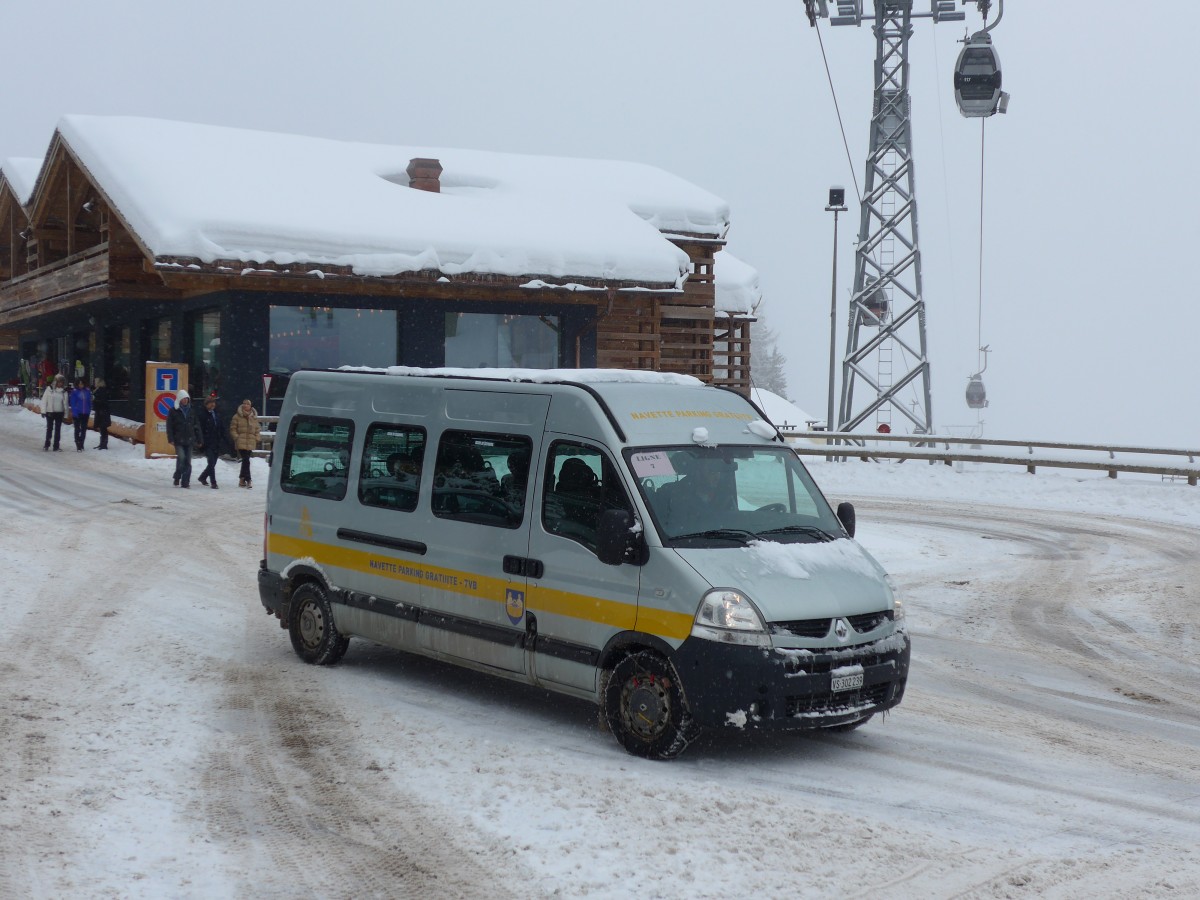 (148'722) - TVB Verbier - VS 302'239 - Renault am 2. Februar 2014 in Verbier, Mdran