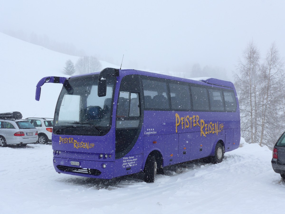 (149'079) - Pfister, Waldkirch - SG 232'310 - Temsa am 1. Mrz 2014 in Obersaxen, Meierhof Talstation