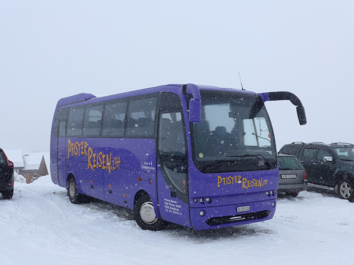 (149'080) - Pfister, Waldkirch - SG 232'310 - Temsa am 1. Mrz 2014 in Obersaxen, Meierhof Talstation