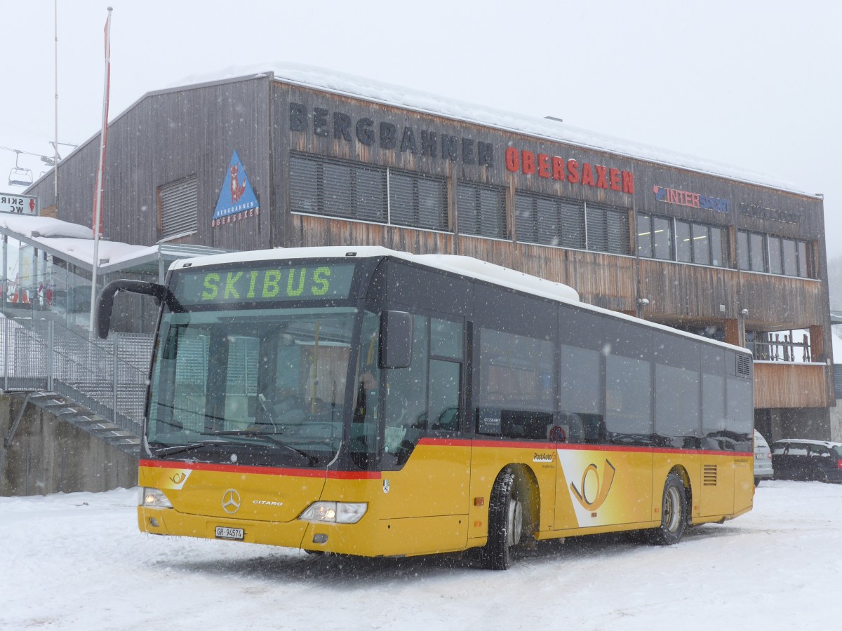 (149'086) - Fontana, Ilanz - Nr. 19/GR 94'574 - Mercedes am 1. Mrz 2014 in Obersaxen, Meierhof Talstation