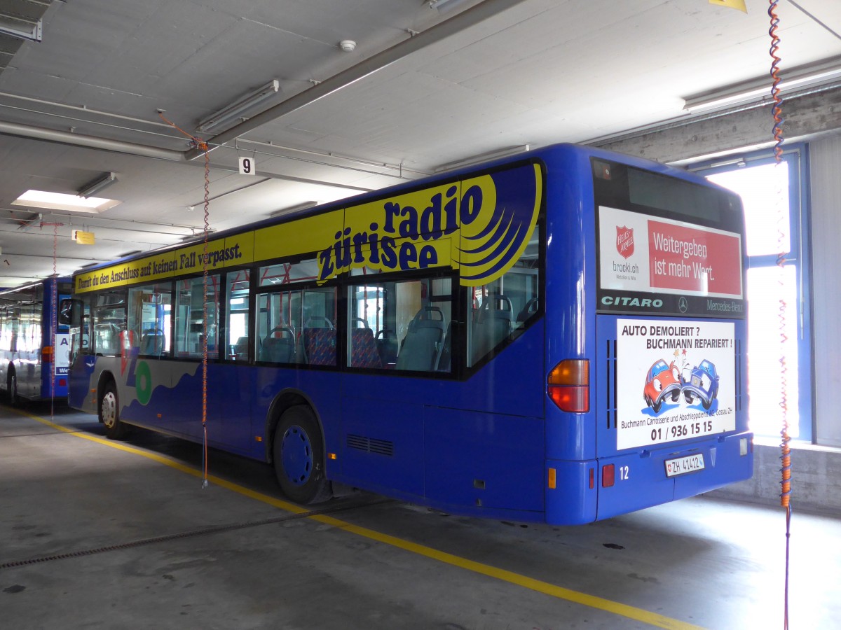 (149'516) - VZO Grningen - Nr. 12/ZH 41'412 - Mercedes am 31. Mrz 2014 in Grningen, Depot