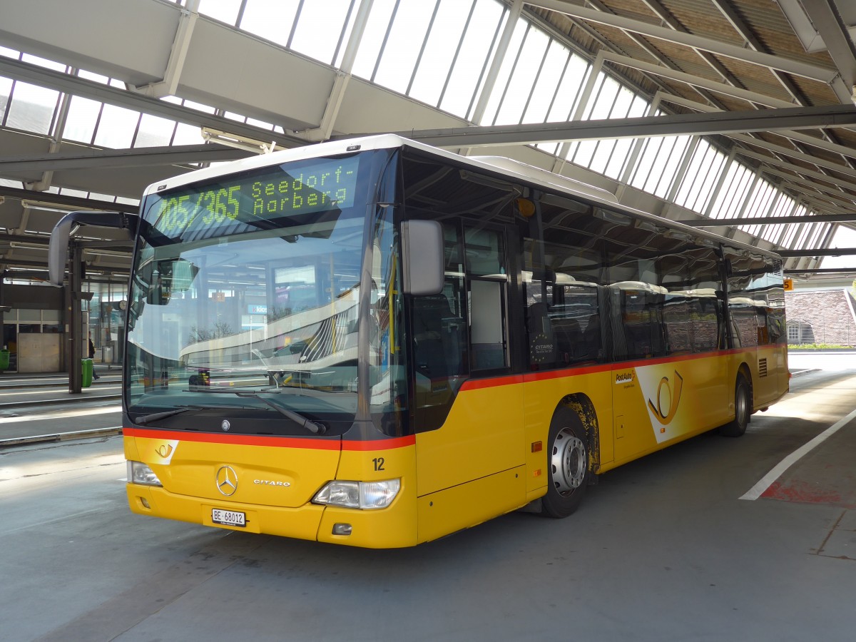 (149'648) - Steiner, Ortschwaben - Nr. 12/BE 68'012 - Mercedes am 13. April 2014 in Bern, Postautostation 