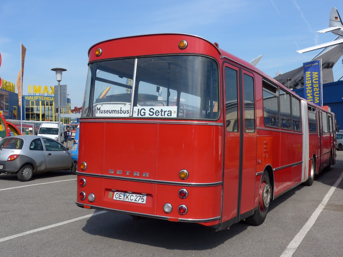 (149'752) - IG Setra, Celle - Nr. 8461/CE-KC 275 - Setra am 25. April 2014 in Sinsheim, Museum