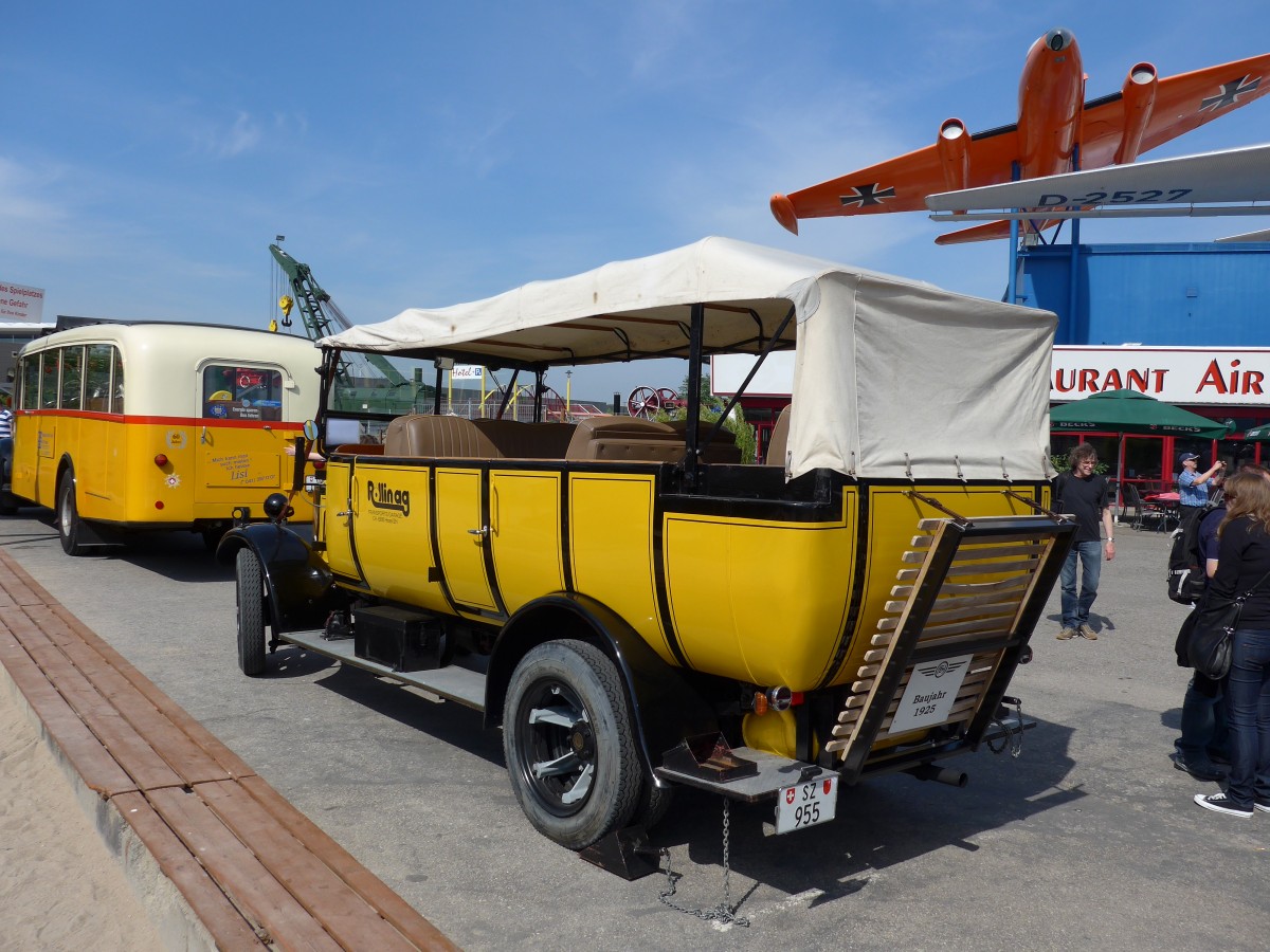 (149'801) - Aus der Schweiz: Rllin, Hirzel - SZ 955 - FBW/Seitz-Hess (ex RhV Altsttten Nr. 31; ex P 2881/1529) am 25. April 2014 in Sinsheim, Museum