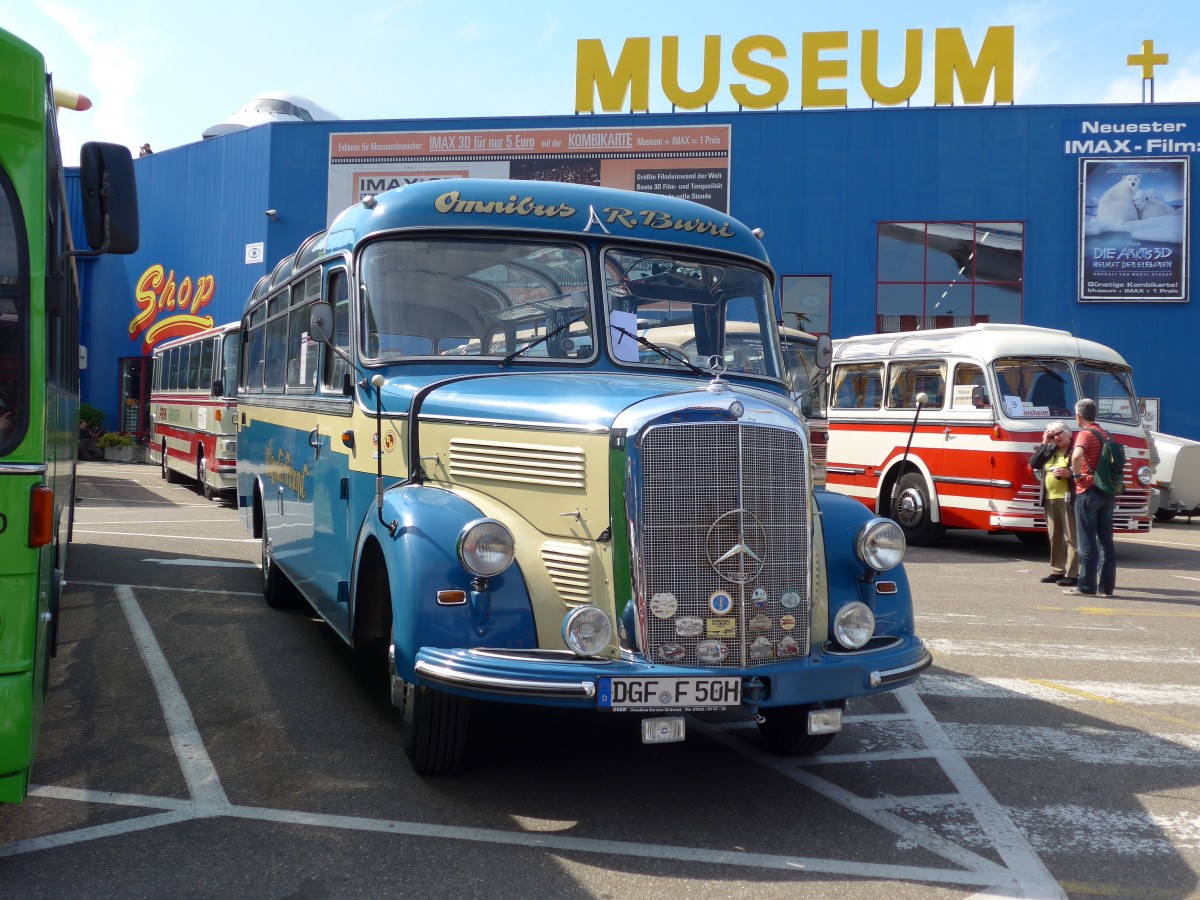 (149'824) - Burri - DGF-F 50H - Mercedes am 25. April 2014 in Sinsheim, Museum