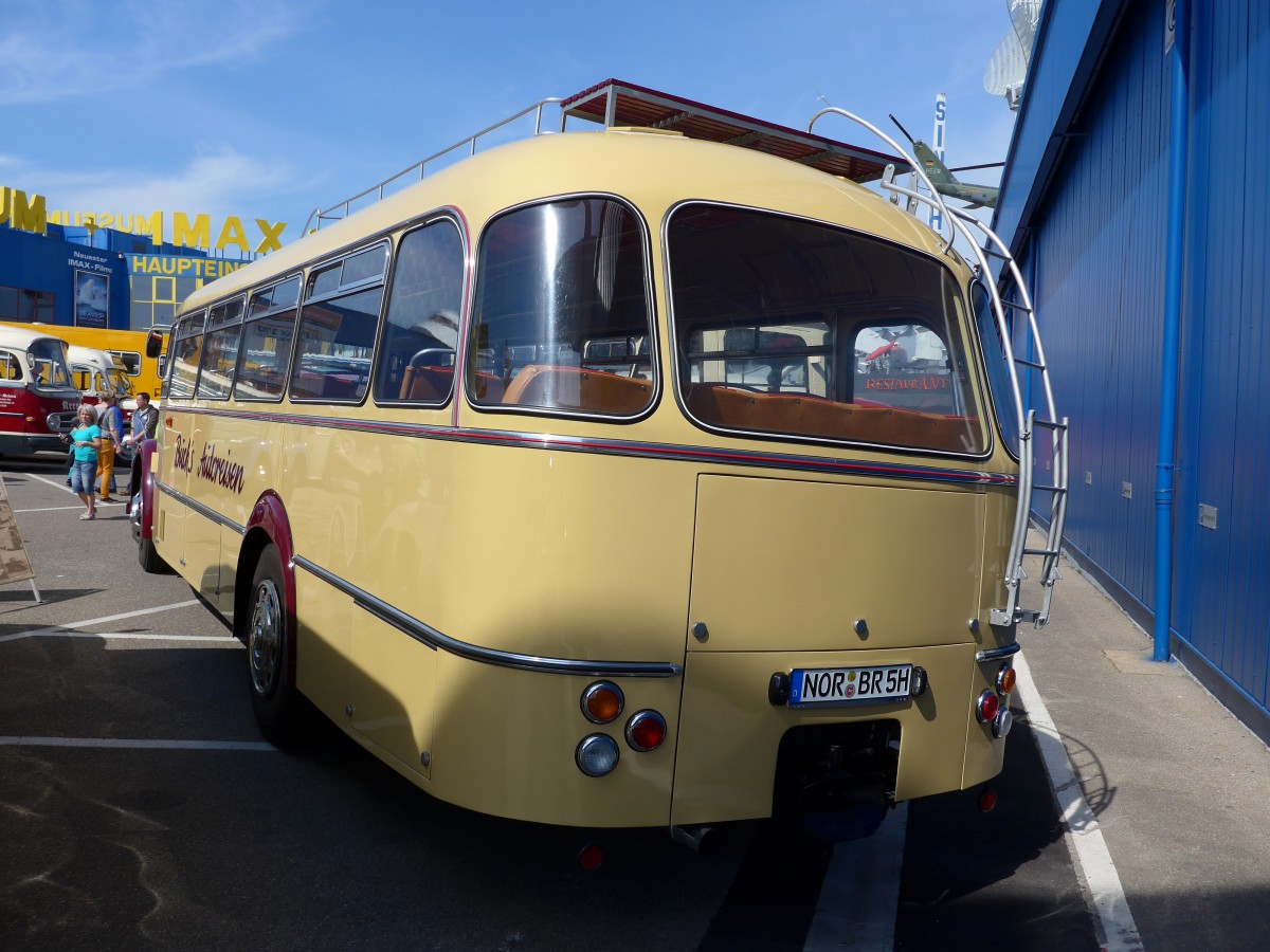 (149'837) - Buck's Autoreisen, Grossheide - NOR-BR 5H - Saurer am 25. April 2014 in Sinsheim, Museum