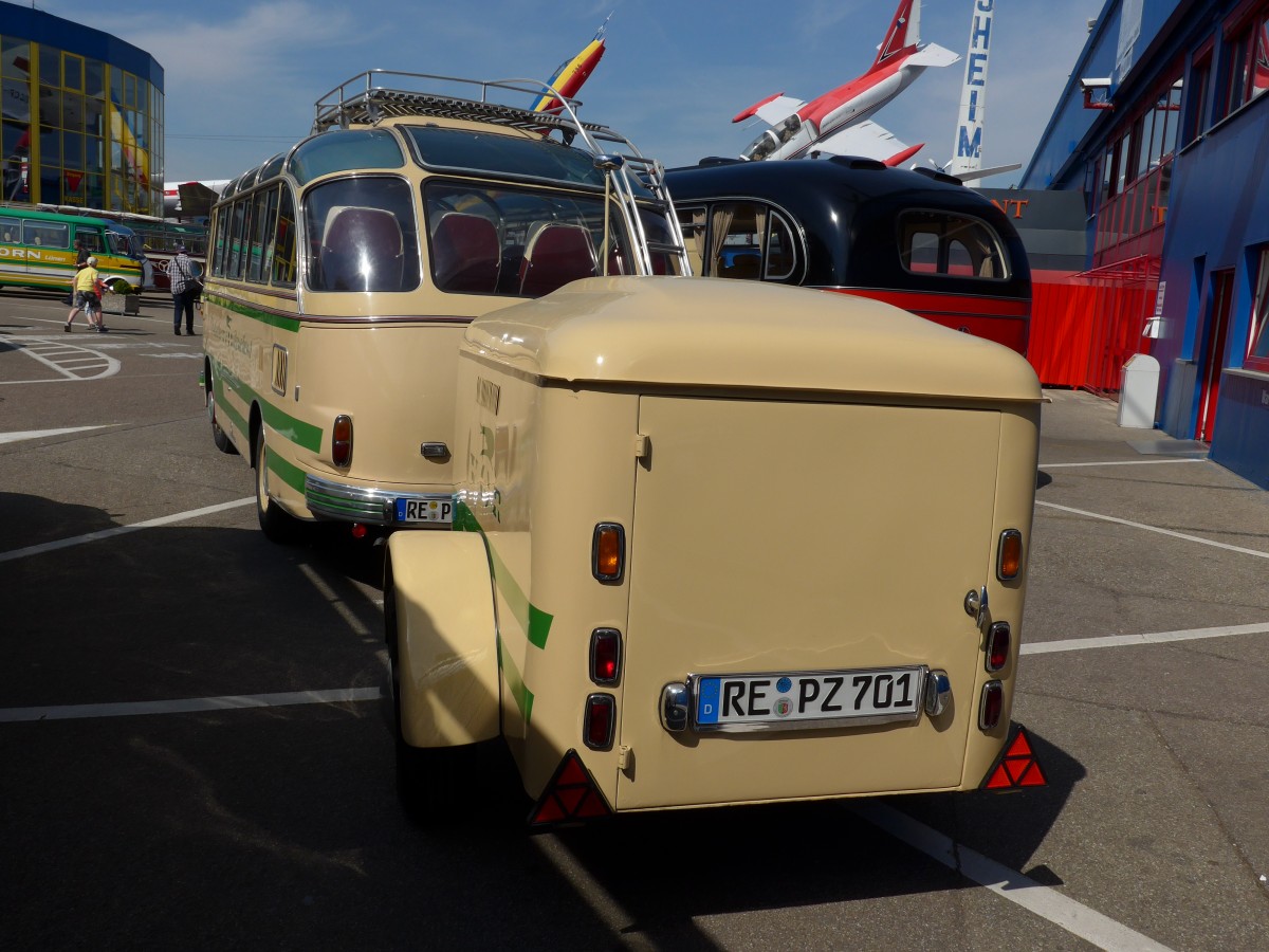 (149'843) - VRtours, Haltern - RE-PZ 701 - Westfalia Gepckanhnger am 25. April 2014 in Sinsheim, Museum