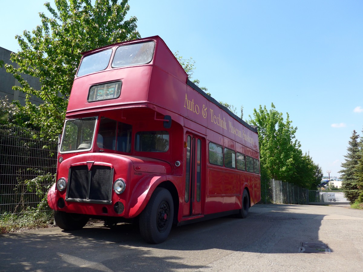 (149'931) - Museum, Sinsheim - A.E.C. (ex Londonbus) am 25. April 2014 in Sinsheim, Museum